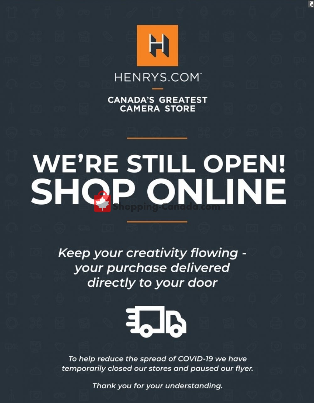 Henry's flyer from Wednesday April 22, 2020 to Sunday May 31, 2020 - page 1