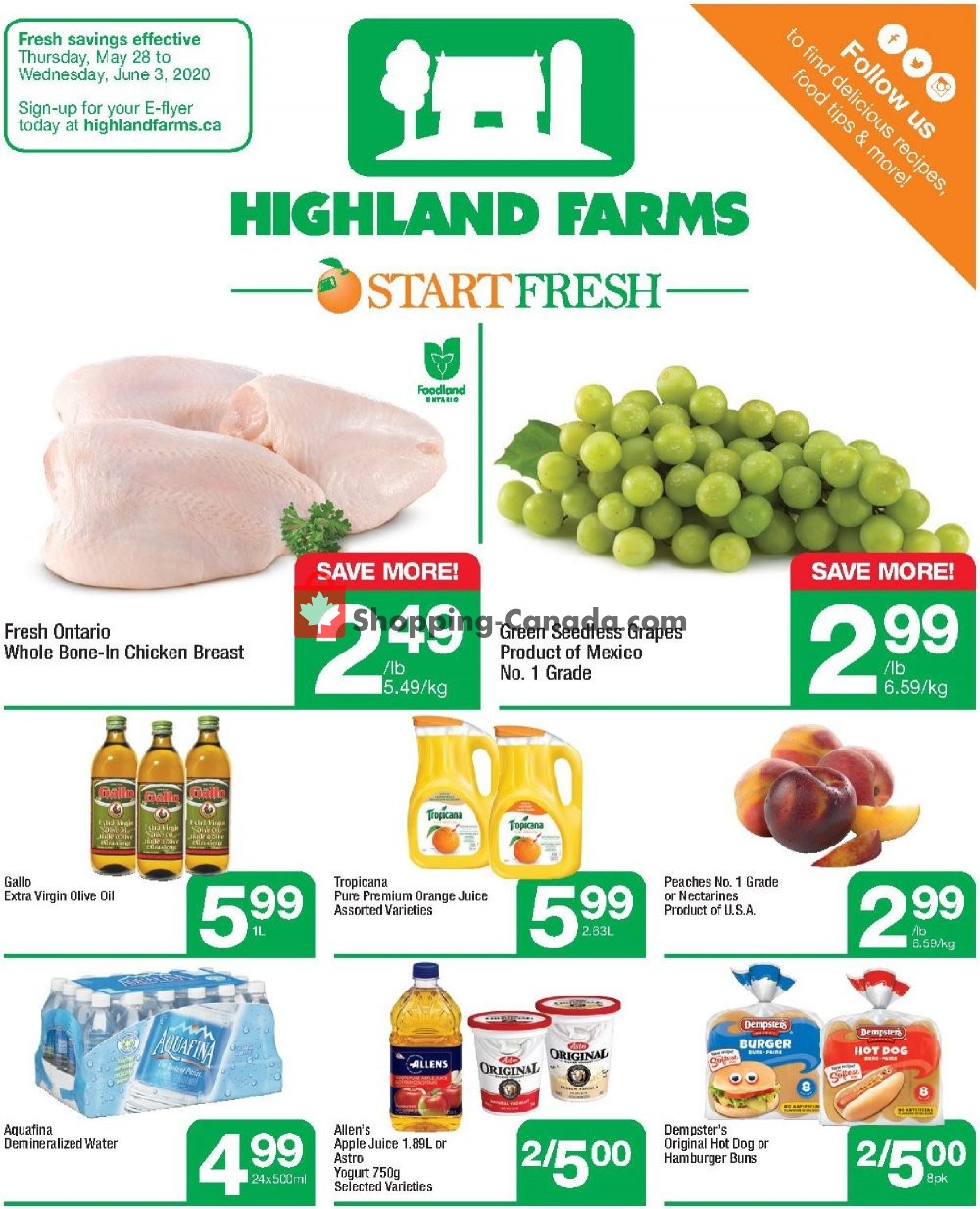 Highland Farms flyer from Thursday May 28, 2020 to Wednesday June 3, 2020 - page 1