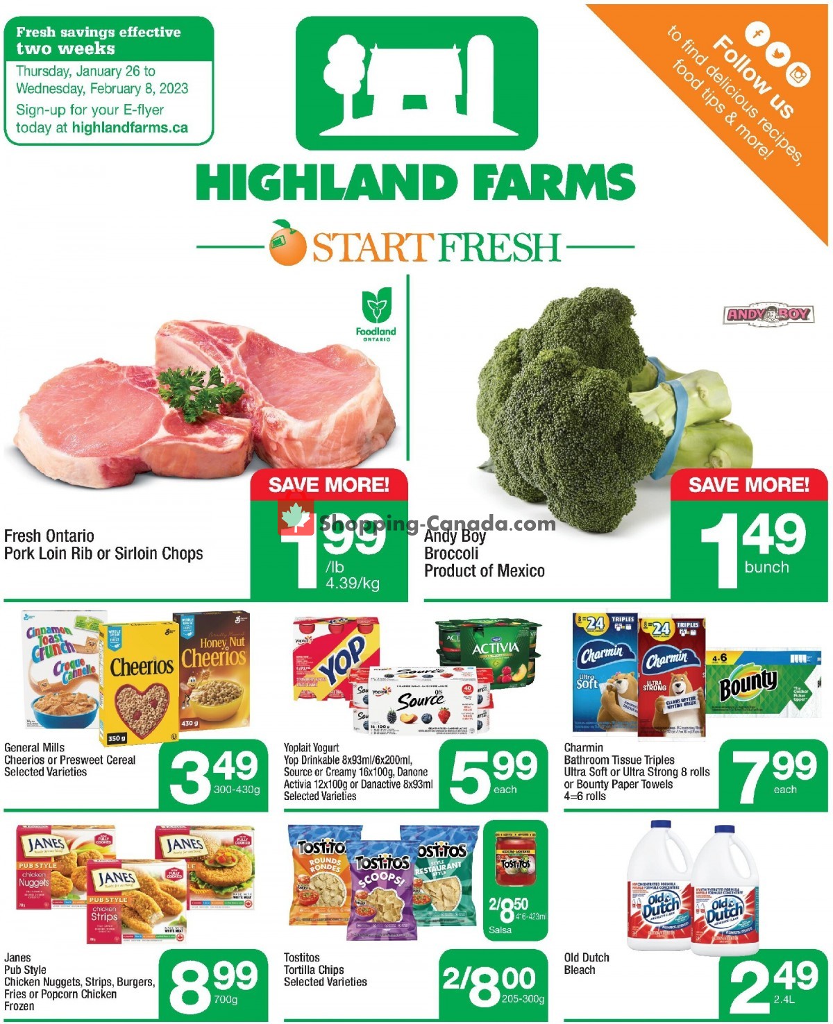 Highland Farms flyer from Thursday January 26, 2023 to Wednesday February 8, 2023 - page 1