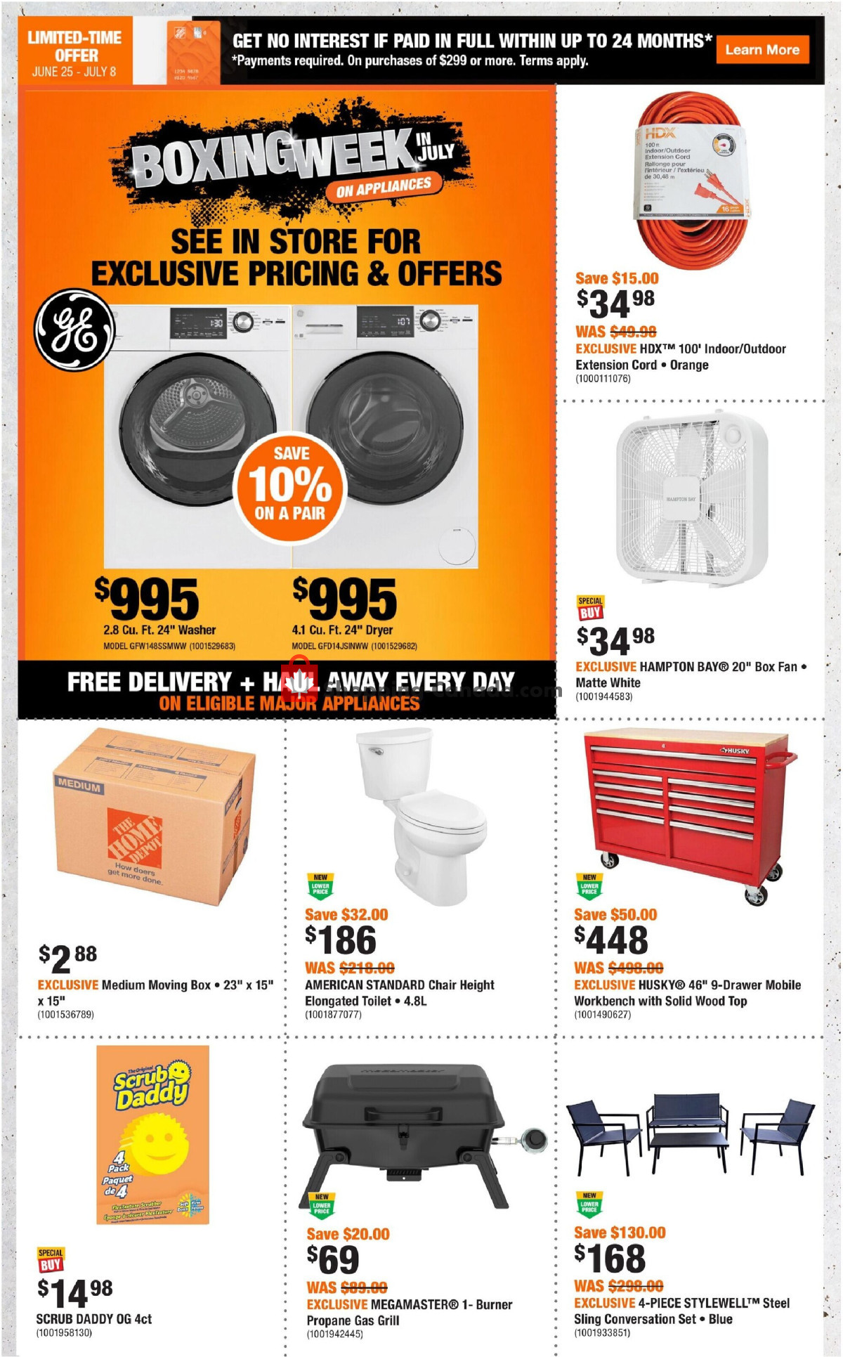 Home Depot flyer from Thursday June 25, 2026 to Wednesday July 8, 2026 - page 2