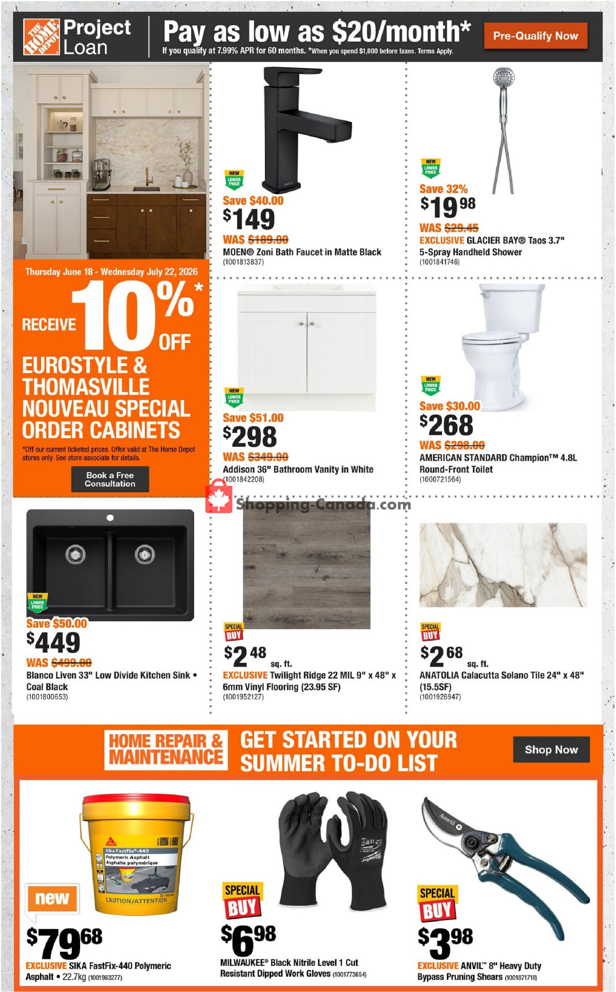 Home Depot flyer from Thursday June 25, 2026 to Wednesday July 8, 2026 - page 8