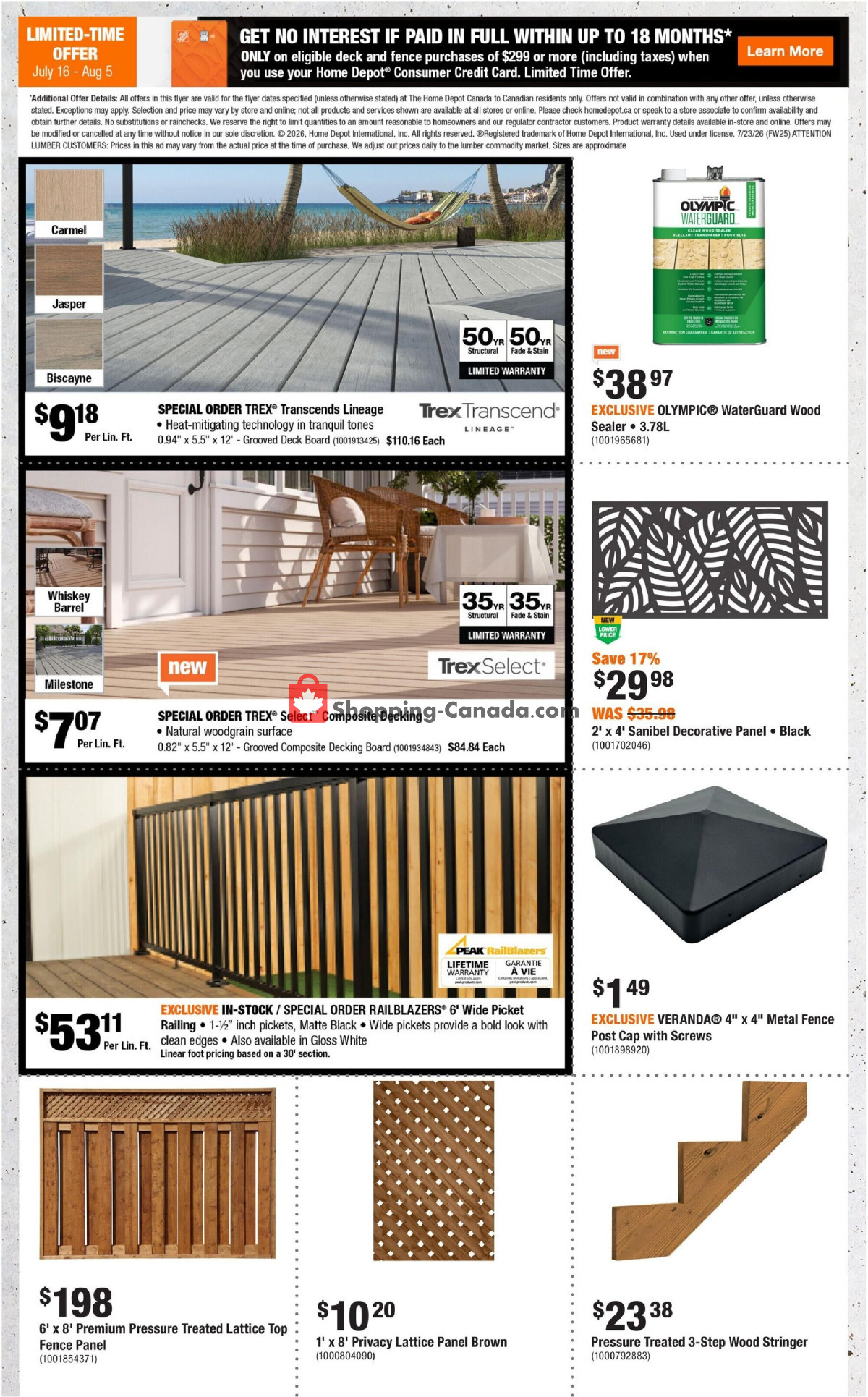 Home Depot flyer from Thursday July 23, 2026 to Wednesday August 5, 2026 - page 7