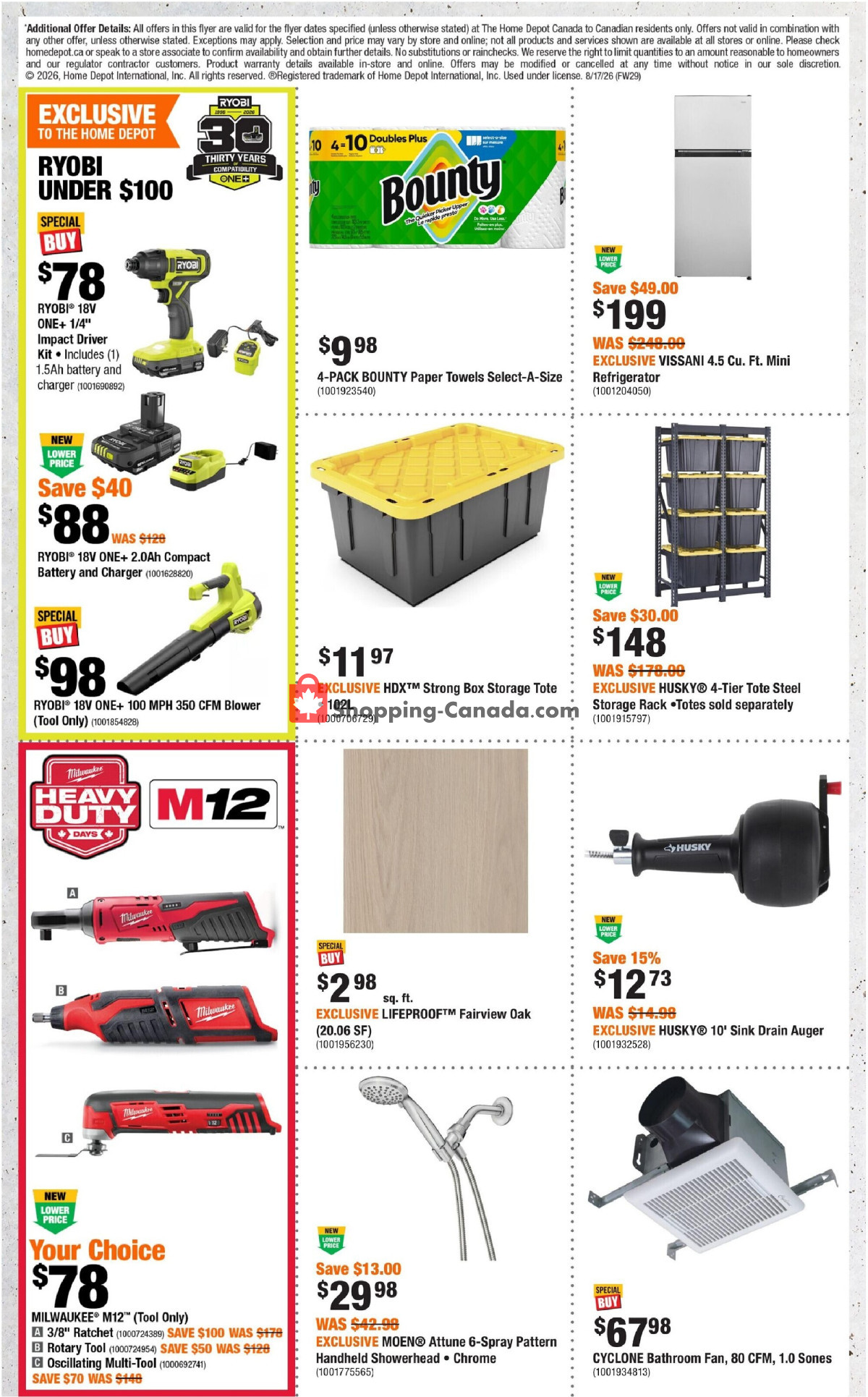 Home Depot flyer from Thursday August 20, 2026 to Wednesday August 26, 2026 - page 2