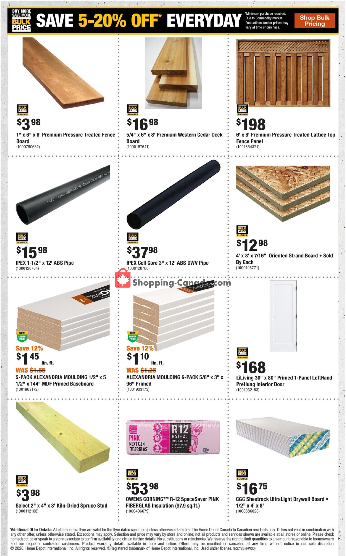 Home Depot flyer from Thursday August 27, 2026 to Wednesday September 9, 2026 - page 8