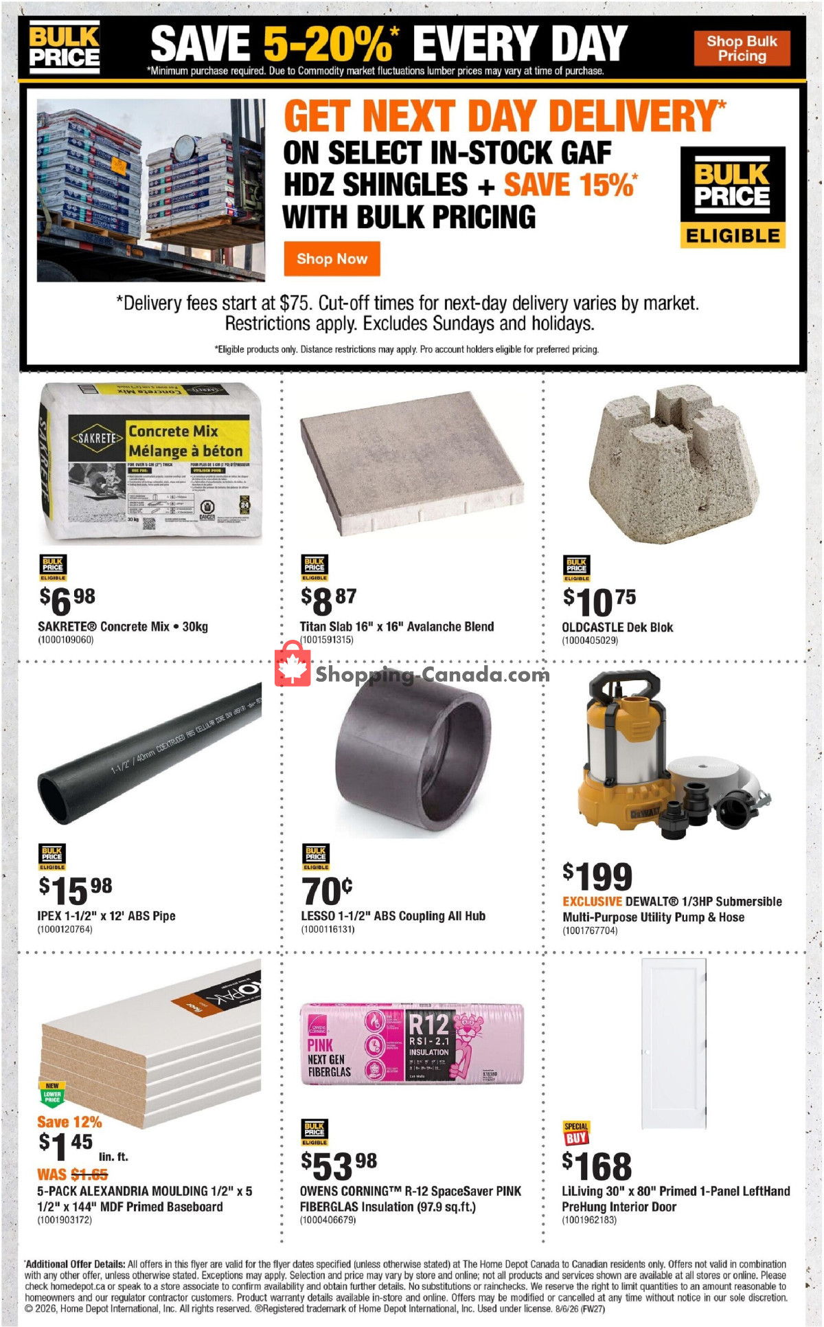 Home Depot flyer from Thursday August 6, 2026 to Wednesday August 19, 2026 - page 7