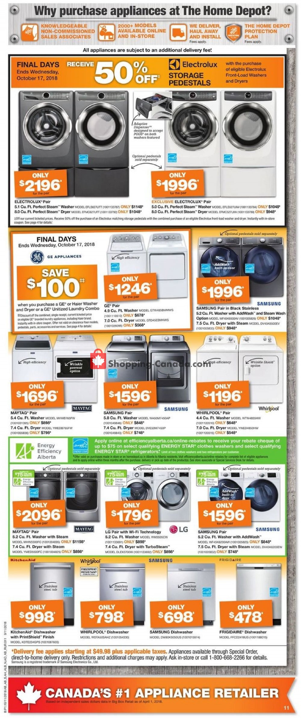 Home Depot flyer from Thursday October 11, 2018 to Wednesday October 17, 2018 - page 13
