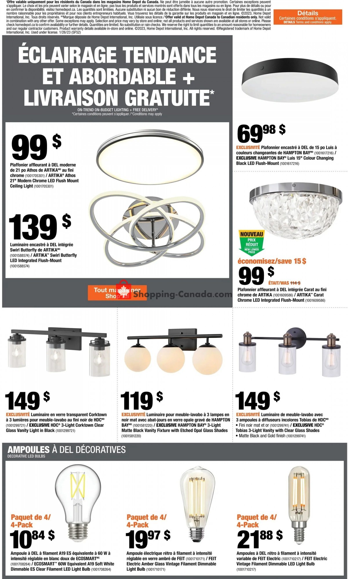 Home Depot flyer from Thursday January 26, 2023 to Wednesday February 1, 2023 - page 14