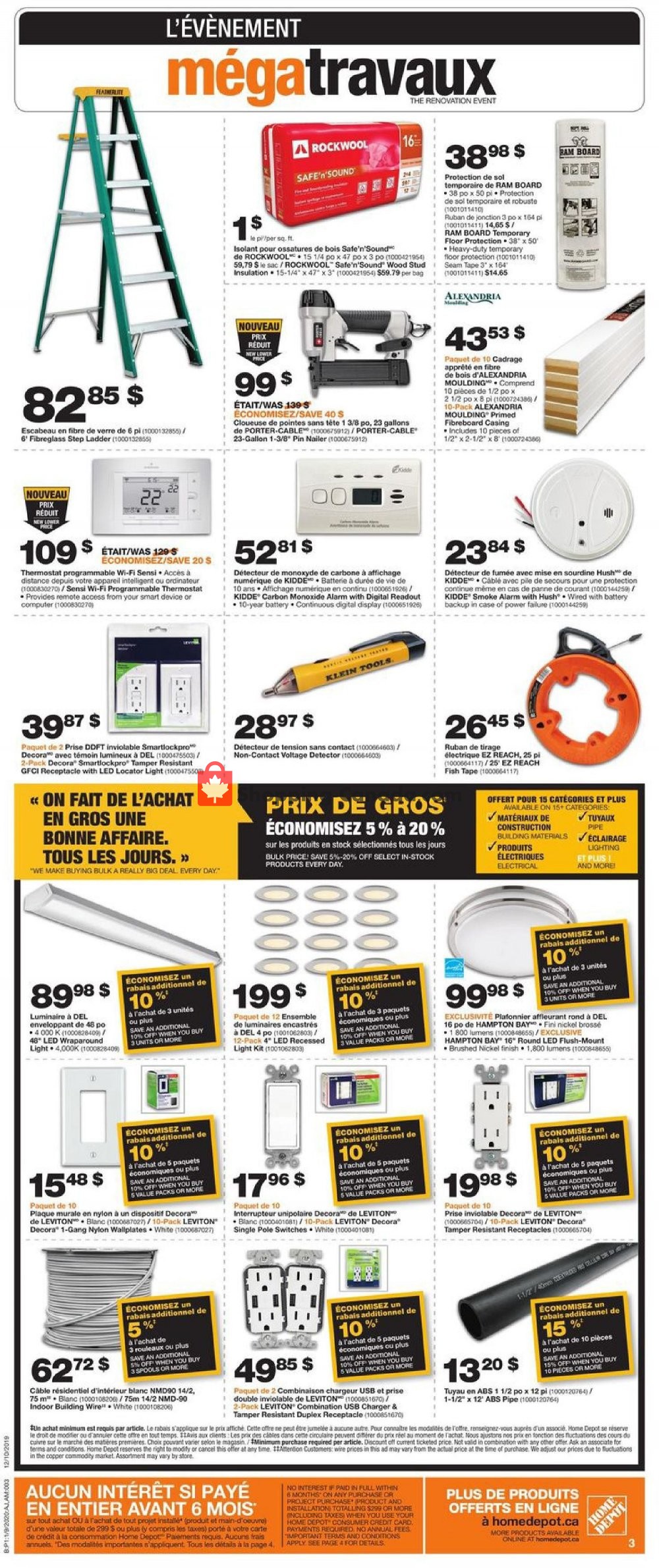 Home Depot flyer from Thursday January 9, 2020 to Wednesday January 15, 2020 - page 3