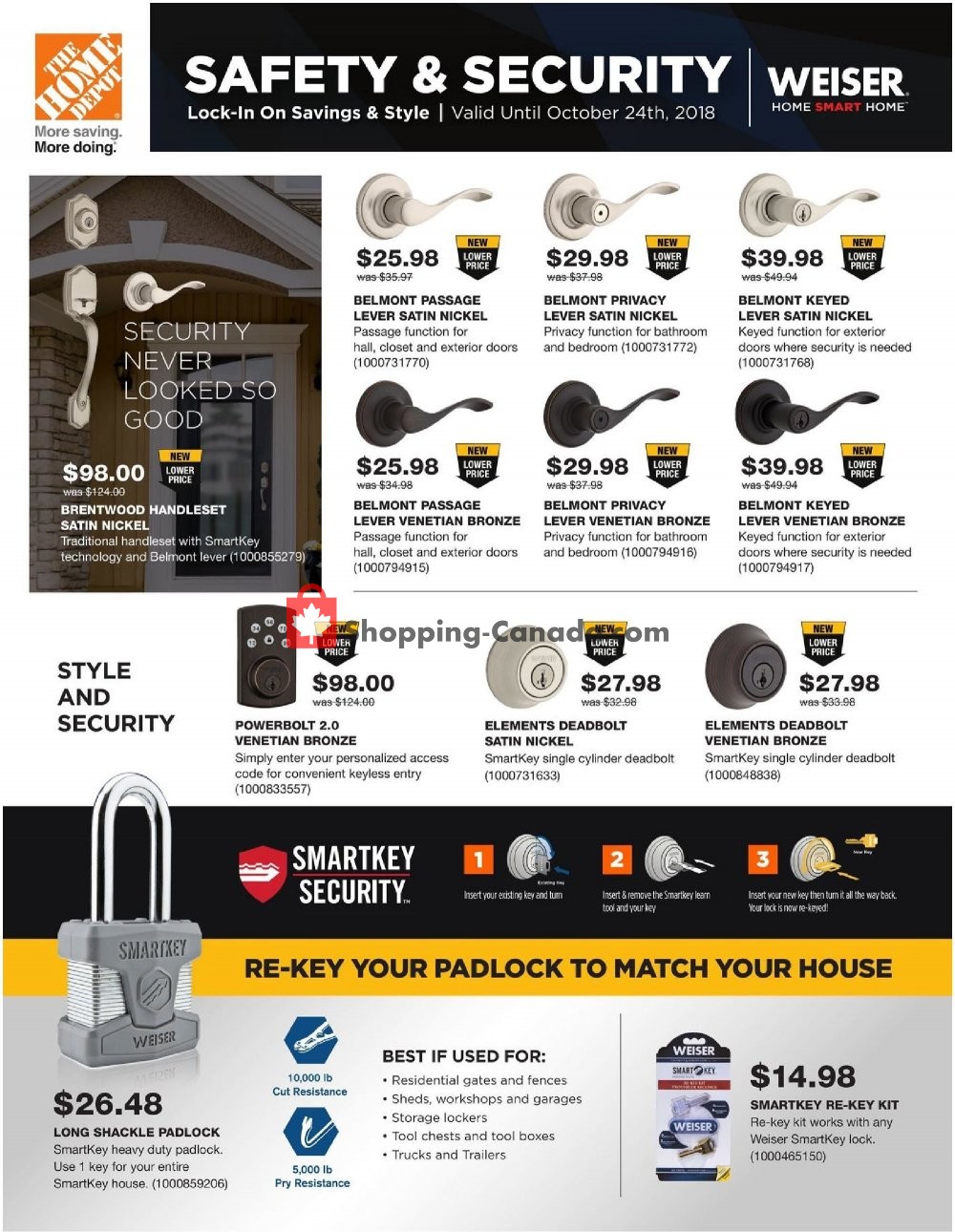 Home Depot flyer from Thursday October 18, 2018 to Wednesday October 24, 2018 - page 15