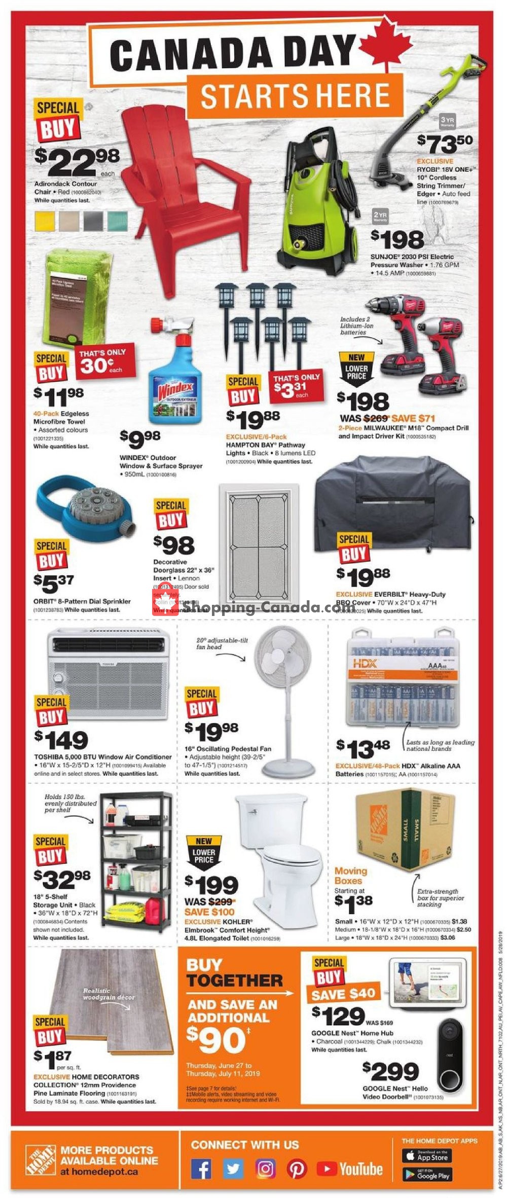 Home Depot flyer from Thursday June 27, 2019 to Wednesday July 3, 2019 - page 2