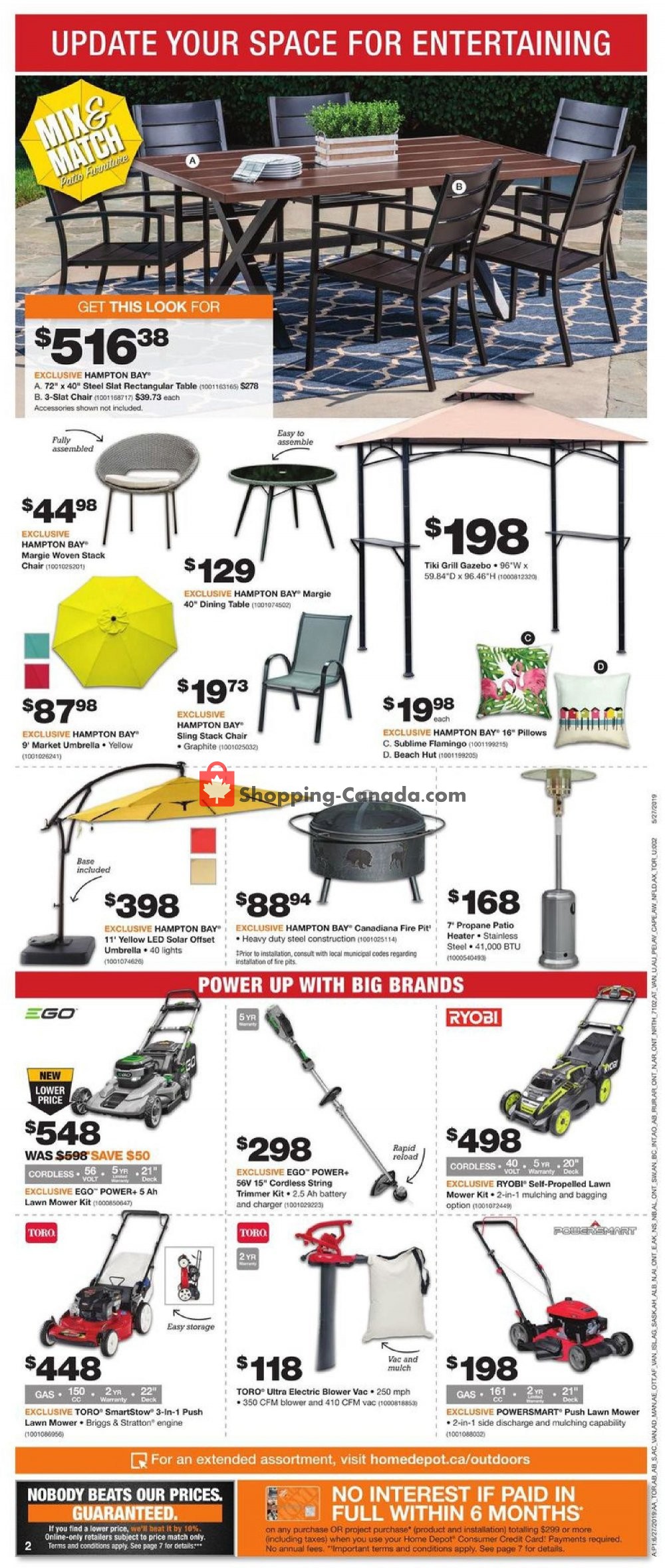Home Depot flyer from Thursday June 27, 2019 to Wednesday July 3, 2019 - page 3