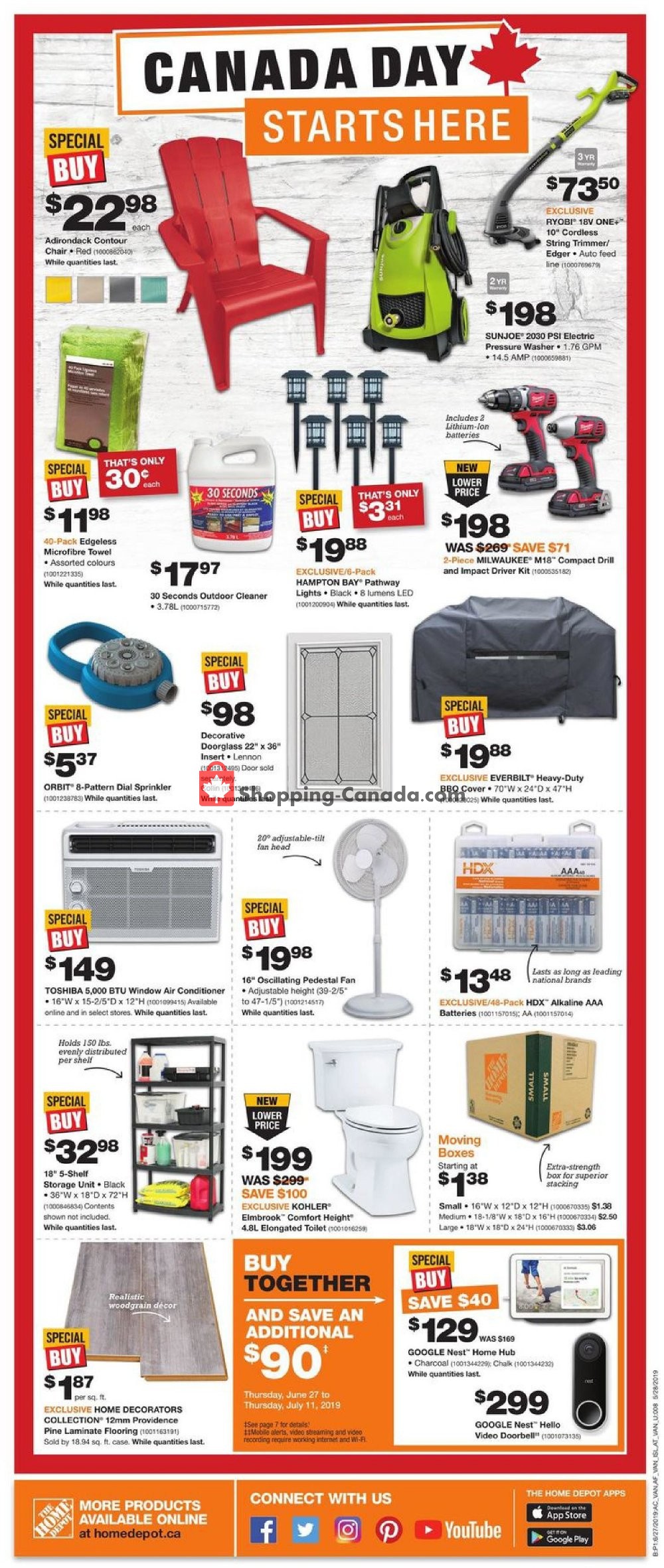 Home Depot flyer from Thursday June 27, 2019 to Wednesday July 3, 2019 - page 2