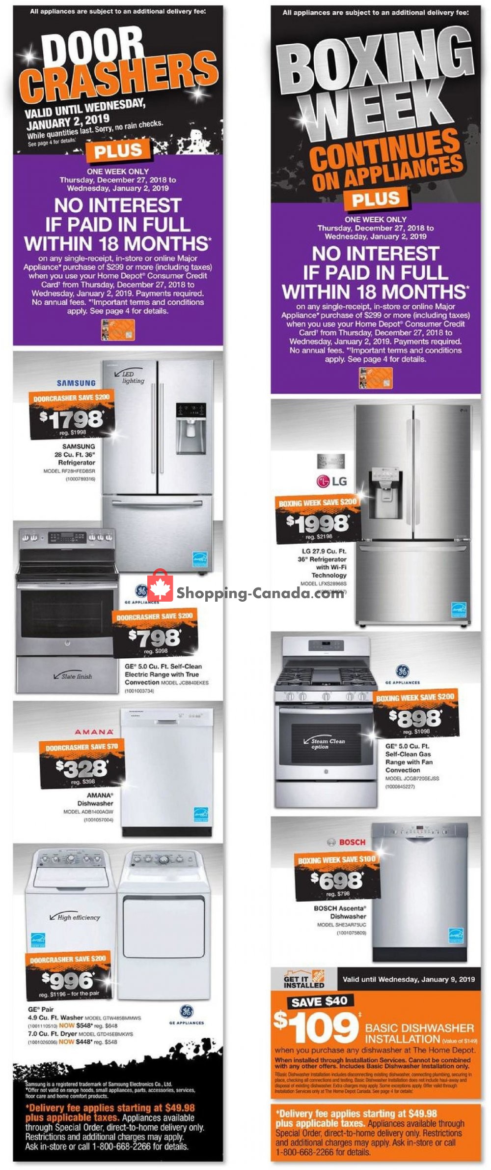 Home Depot flyer from Thursday December 27, 2018 to Wednesday January 2, 2019 - page 2