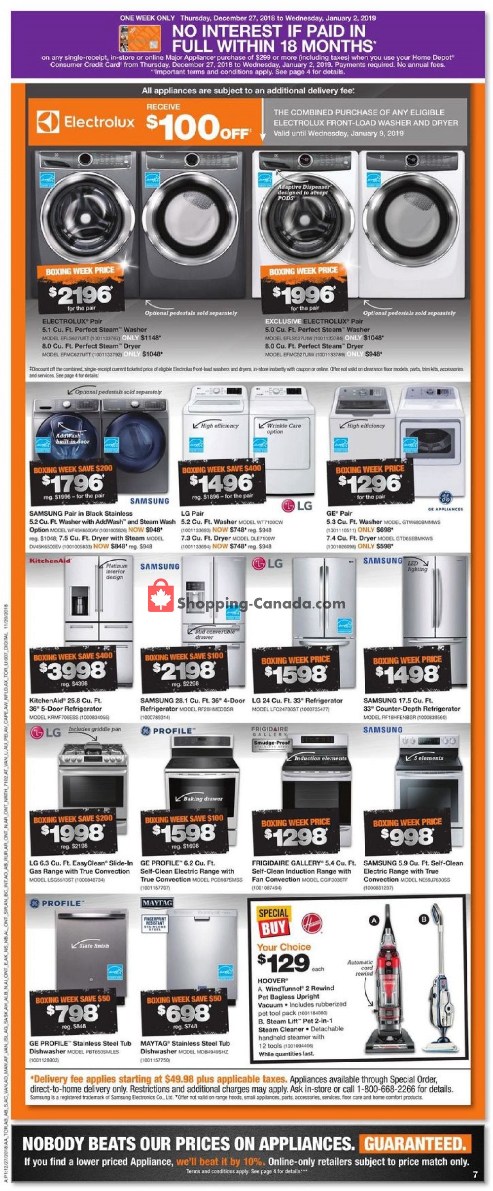 Home Depot flyer from Thursday December 27, 2018 to Wednesday January 2, 2019 - page 5