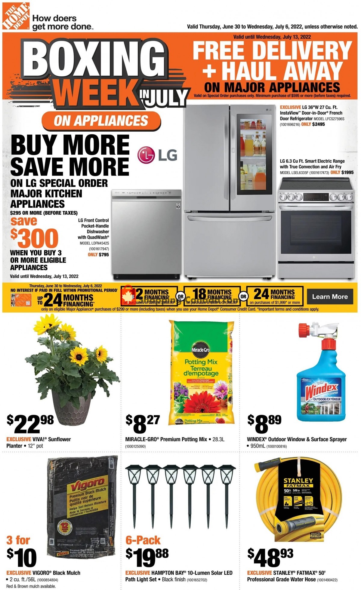Home Depot Canada, flyer (Boxing Week Sale ON) June 30 July 6