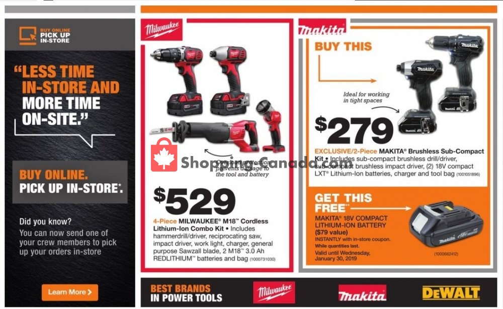 Home Depot flyer from Tuesday January 22, 2019 to Monday February 4, 2019 - page 3