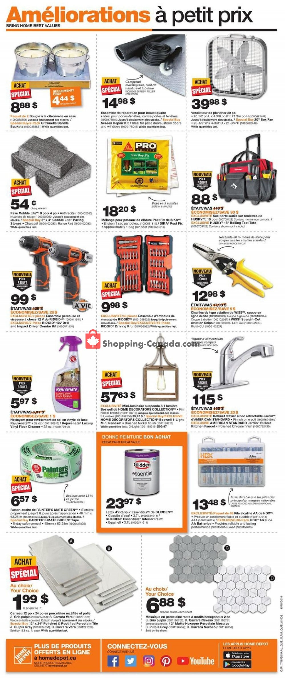 Home Depot flyer from Thursday July 18, 2019 to Wednesday July 24, 2019 - page 2