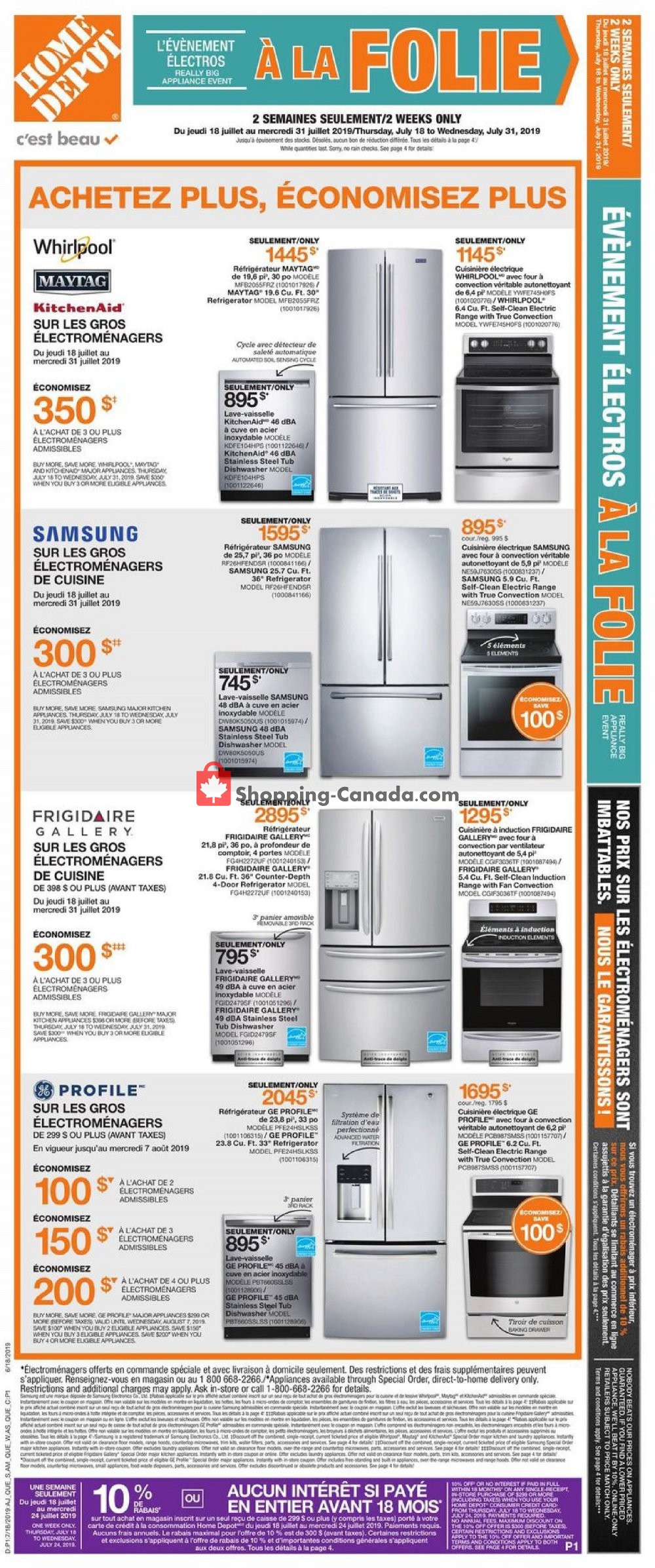 Home Depot flyer from Thursday July 18, 2019 to Wednesday July 24, 2019 - page 8
