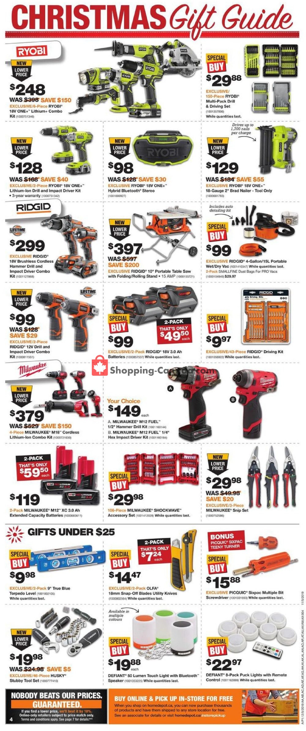 Home Depot flyer from Thursday December 5, 2019 to Wednesday December 11, 2019 - page 4