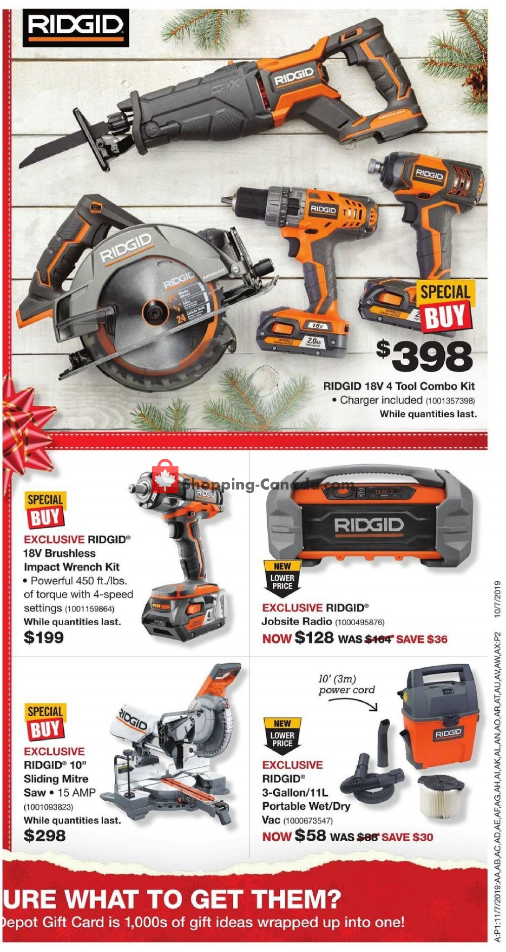 Home Depot flyer from Thursday December 5, 2019 to Wednesday December 11, 2019 - page 14