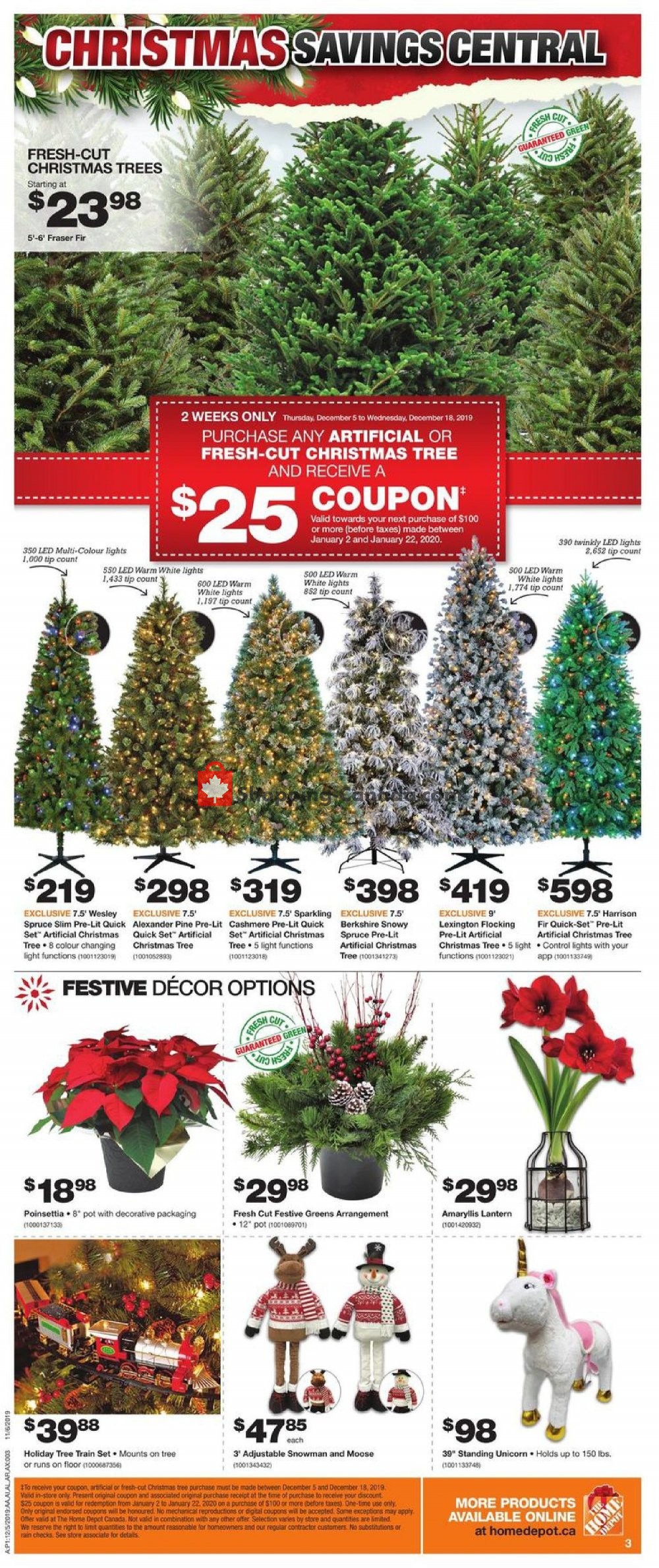 Home Depot flyer from Thursday December 5, 2019 to Wednesday December 11, 2019 - page 3