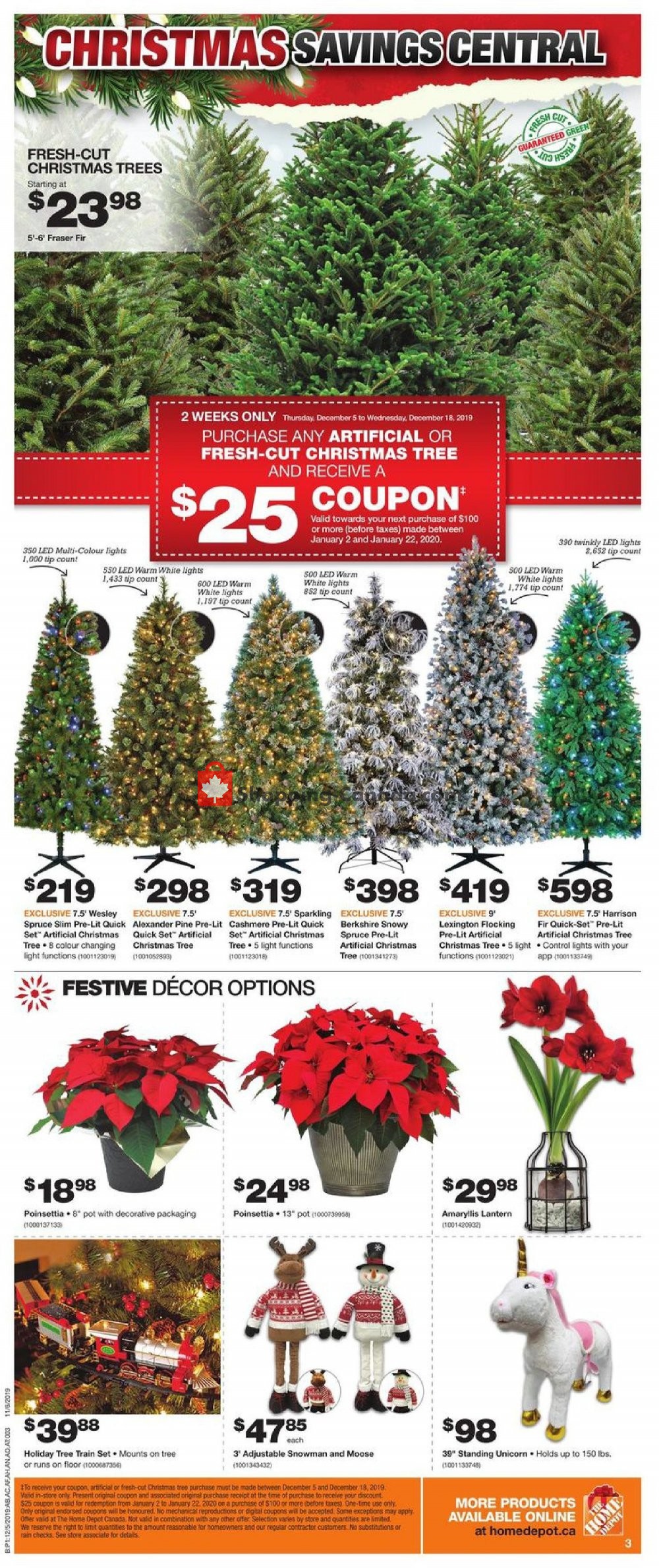 Home Depot flyer from Thursday December 5, 2019 to Wednesday December 11, 2019 - page 3