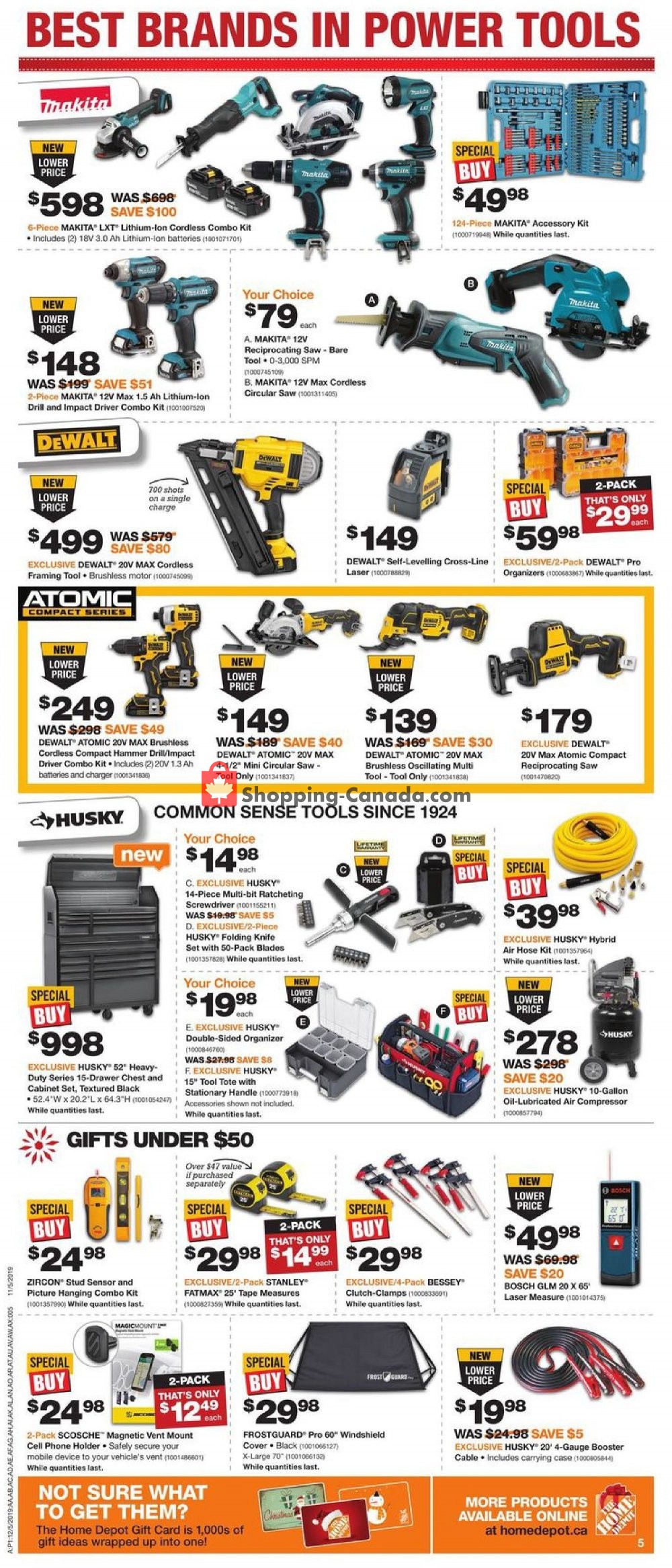Home Depot flyer from Thursday December 5, 2019 to Wednesday December 11, 2019 - page 5
