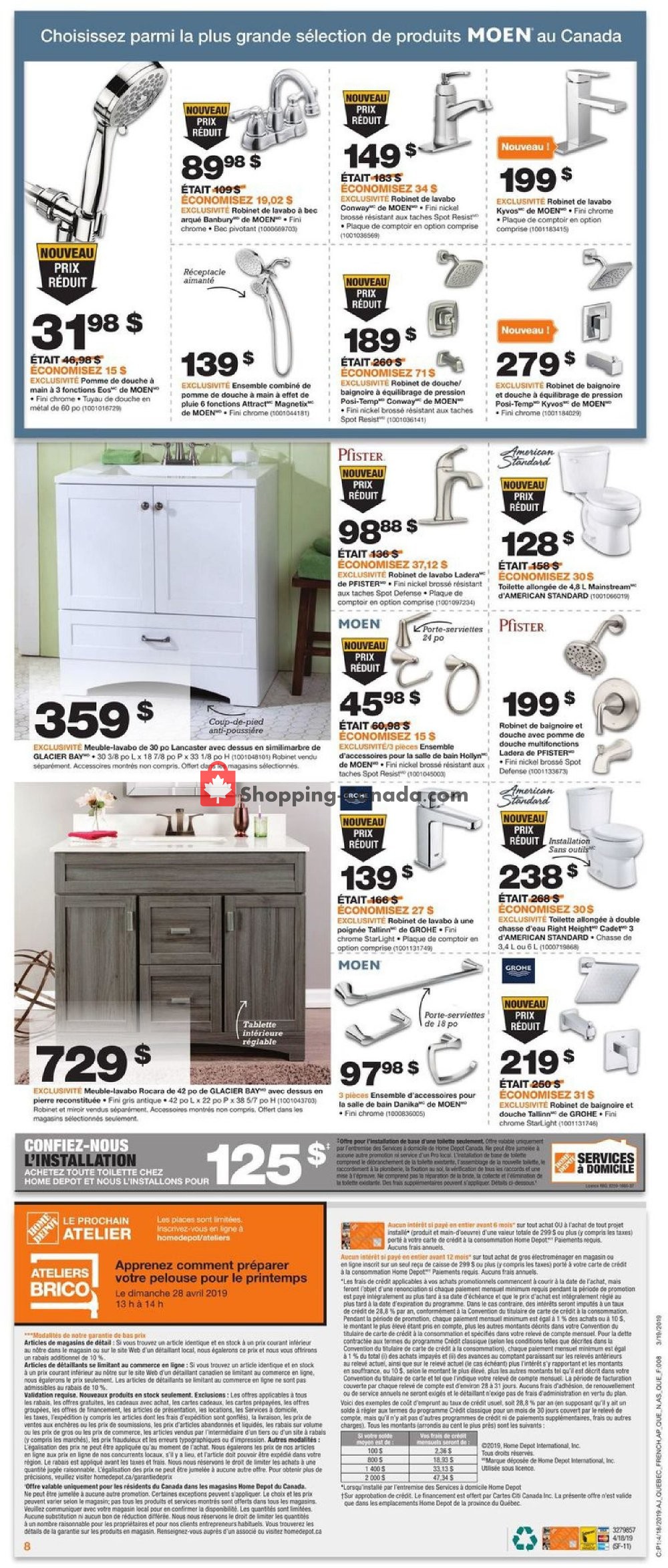 Home Depot flyer from Thursday April 18, 2019 to Wednesday April 24, 2019 - page 10