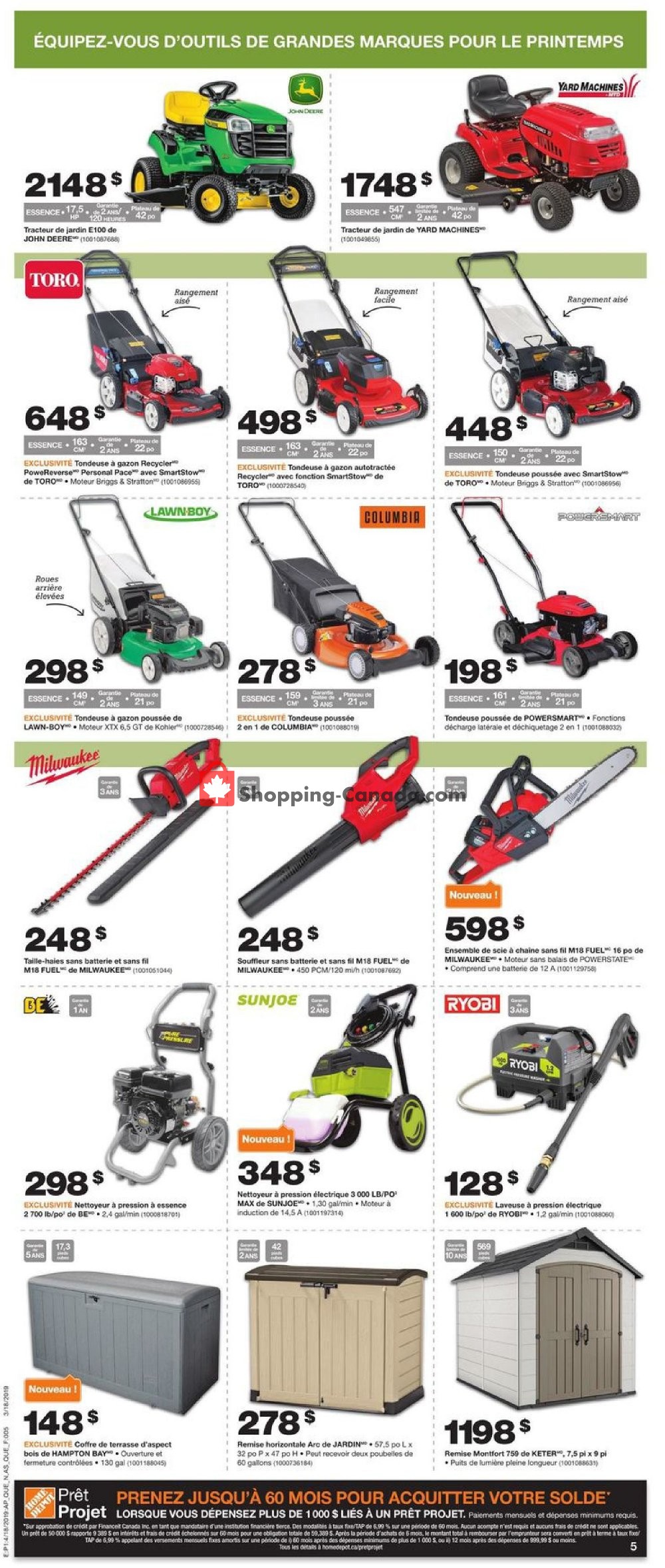 Home Depot flyer from Thursday April 18, 2019 to Wednesday April 24, 2019 - page 6