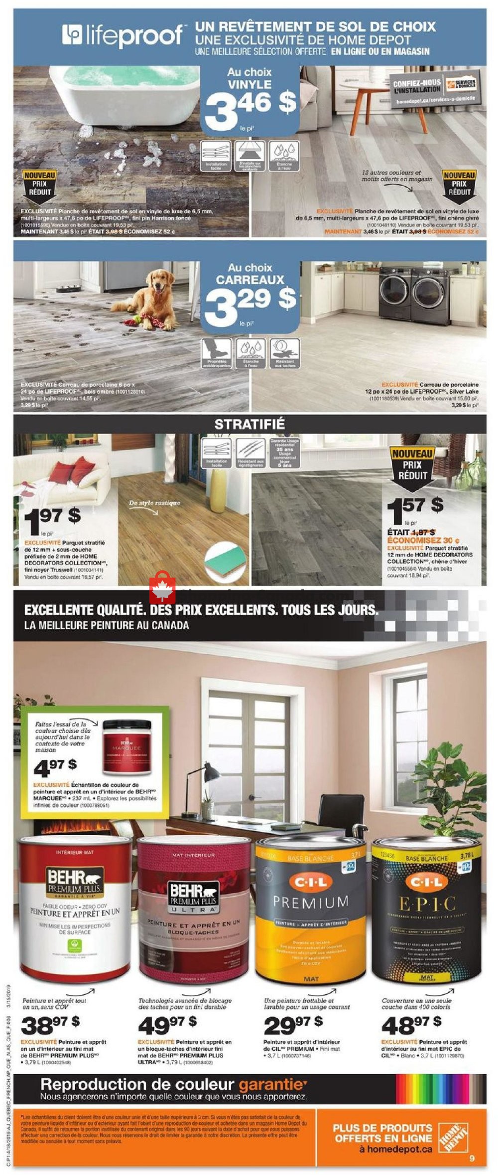 Home Depot flyer from Thursday April 18, 2019 to Wednesday April 24, 2019 - page 9