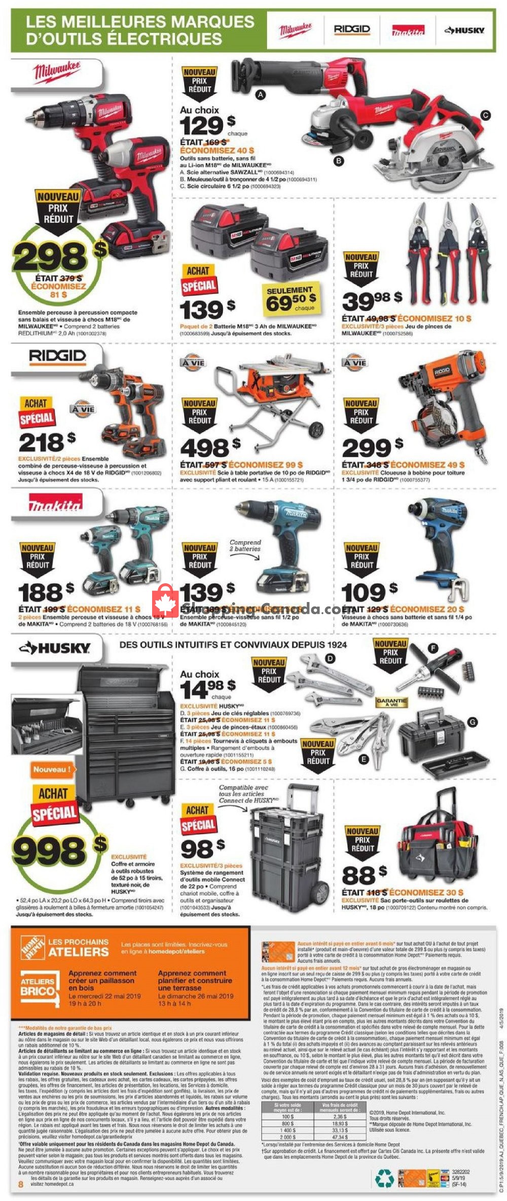 Home Depot flyer from Thursday May 9, 2019 to Wednesday May 15, 2019 - page 10