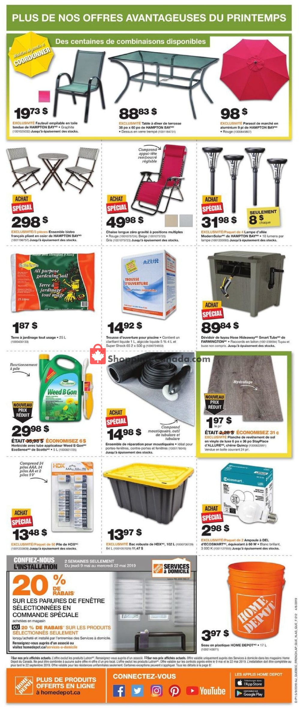 Home Depot flyer from Thursday May 9, 2019 to Wednesday May 15, 2019 - page 4
