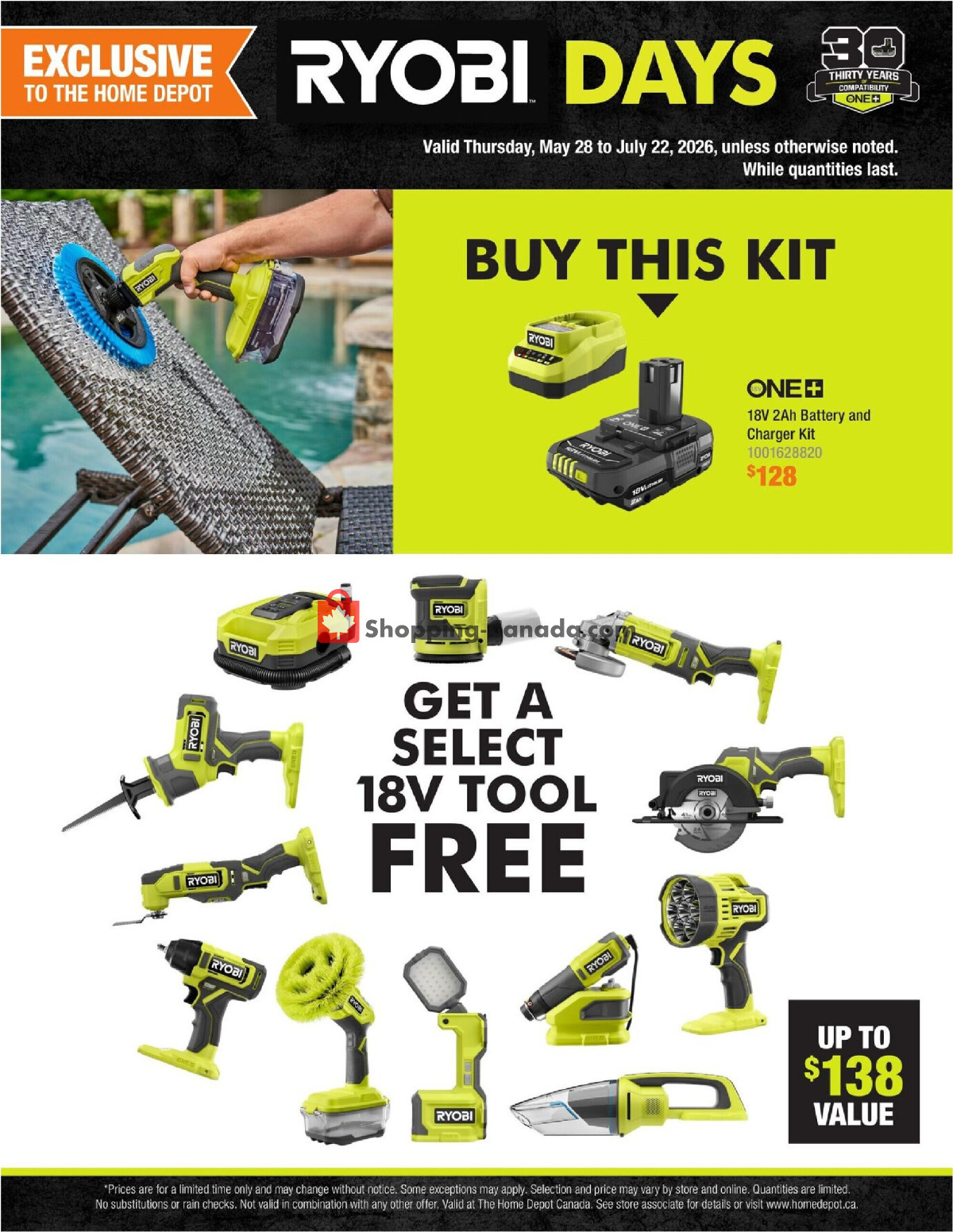 Home Depot flyer from Thursday May 28, 2026 to Wednesday July 22, 2026 - page 1