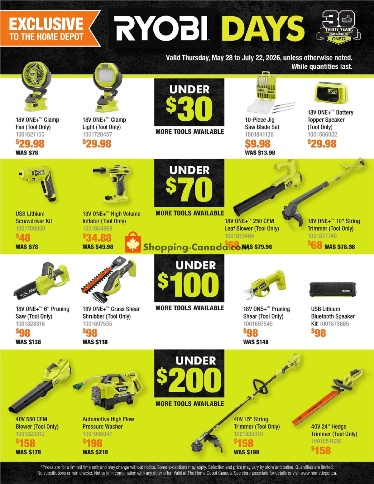 Home Depot flyer from Thursday May 28, 2026 to Wednesday July 22, 2026 - page 3