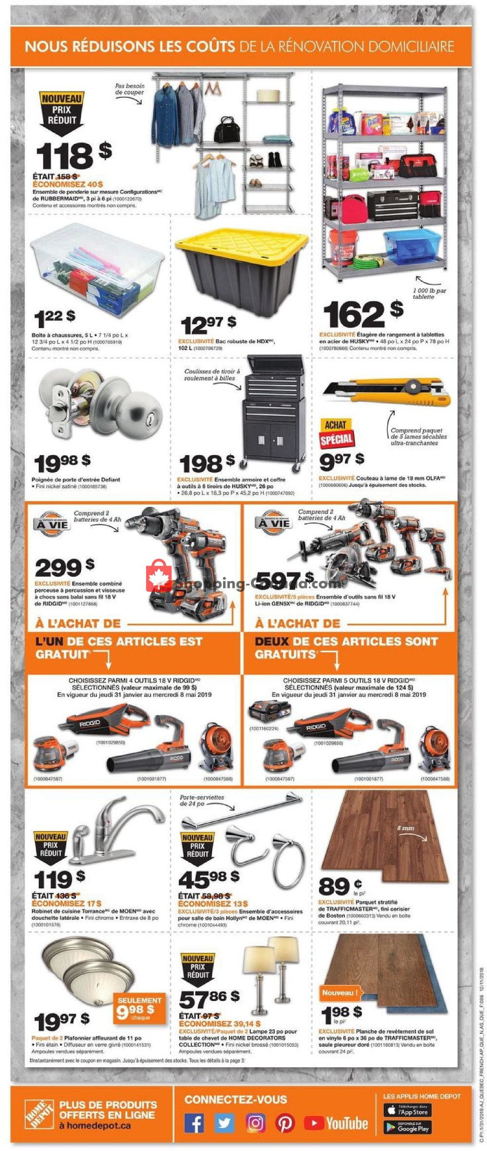 Home Depot flyer from Thursday January 31, 2019 to Wednesday February 6, 2019 - page 2