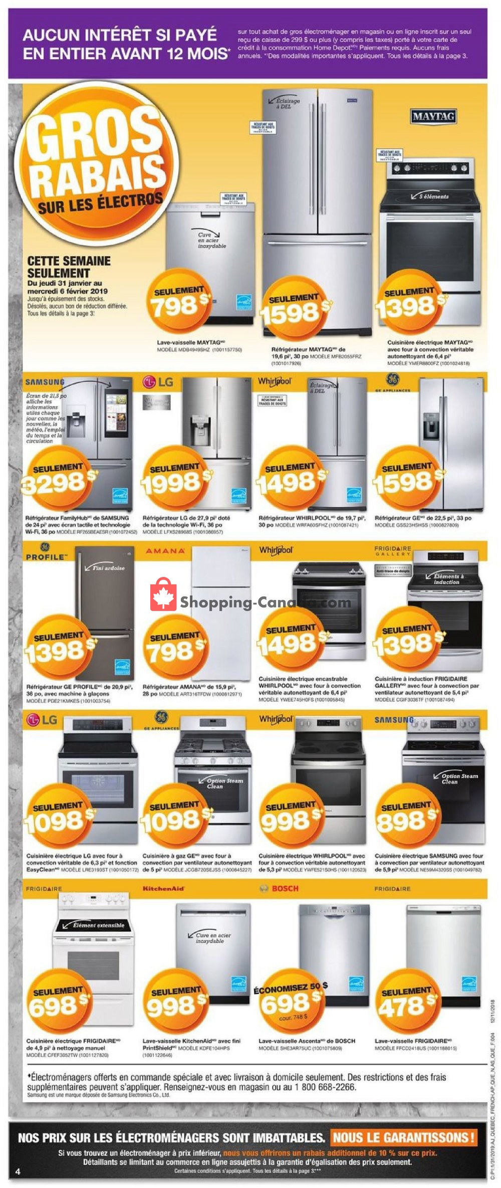 Home Depot flyer from Thursday January 31, 2019 to Wednesday February 6, 2019 - page 6