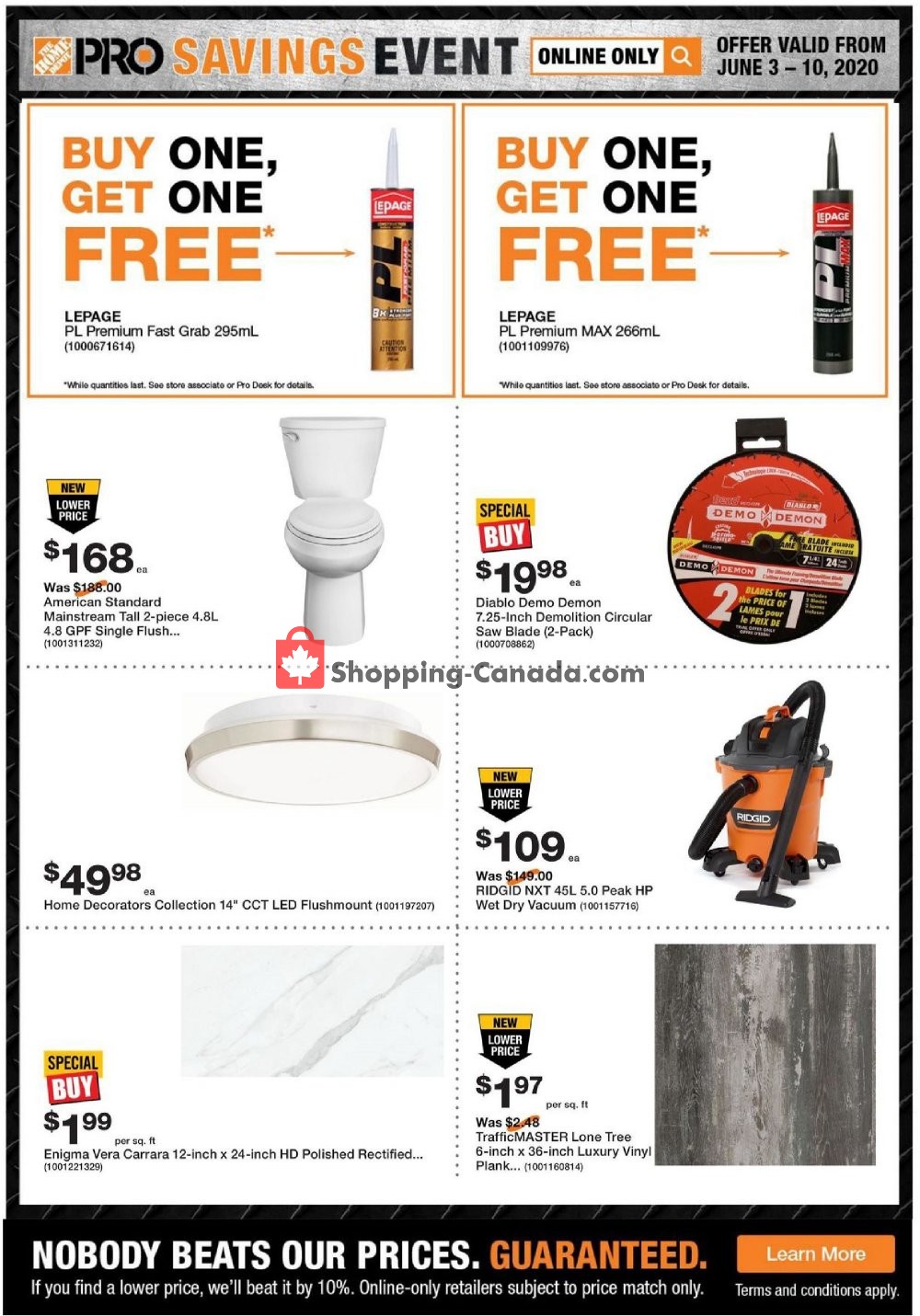 Home Depot flyer from Thursday June 4, 2020 to Wednesday June 10, 2020 - page 1