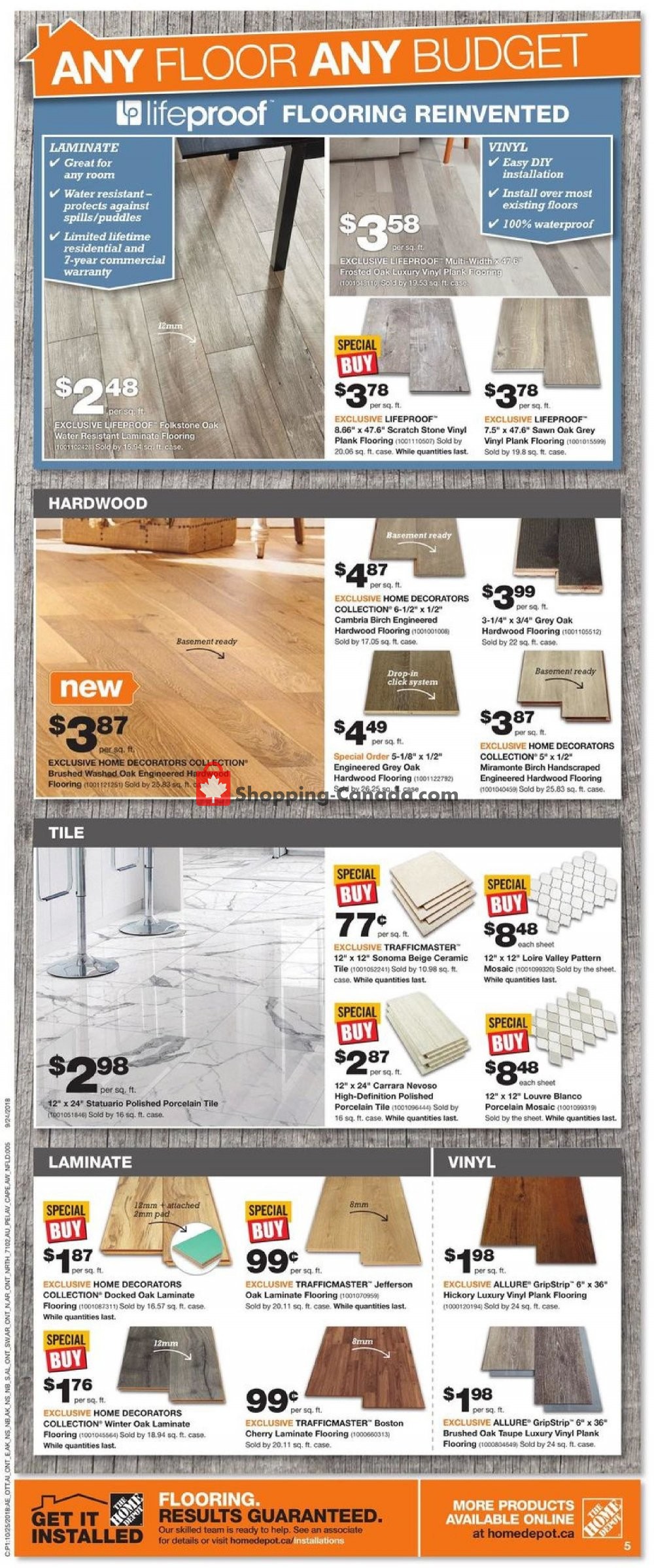 Home Depot flyer from Thursday October 25, 2018 to Wednesday October 31, 2018 - page 12
