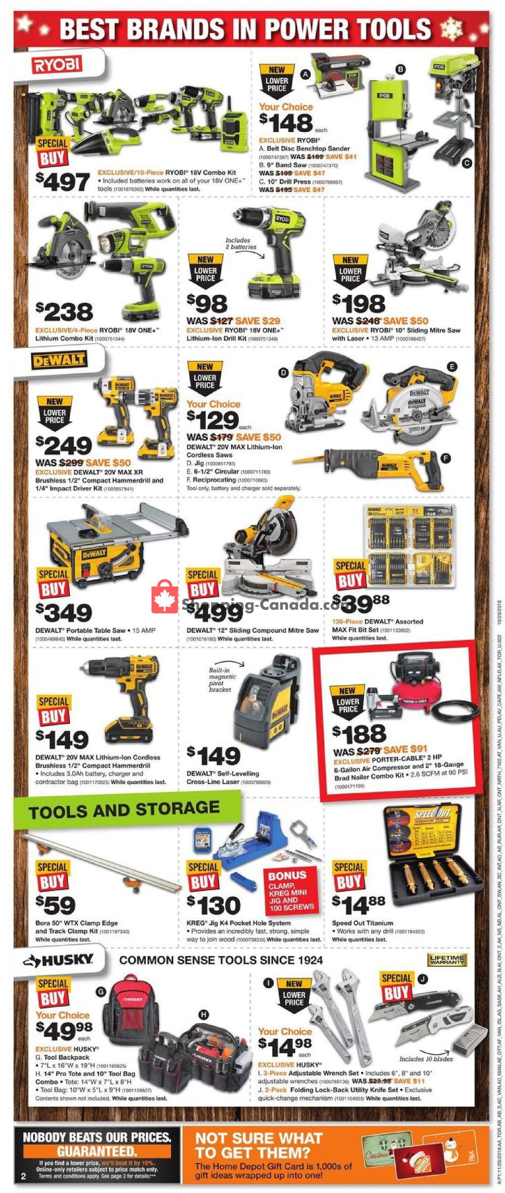 Home Depot flyer from Thursday November 29, 2018 to Wednesday December 5, 2018 - page 2