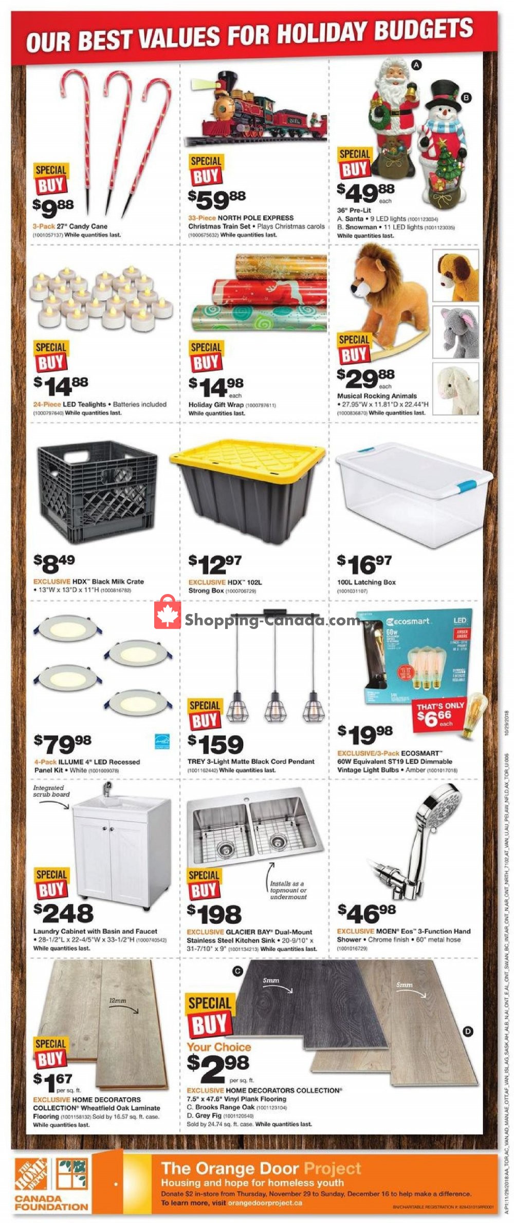 Home Depot flyer from Thursday November 29, 2018 to Wednesday December 5, 2018 - page 4