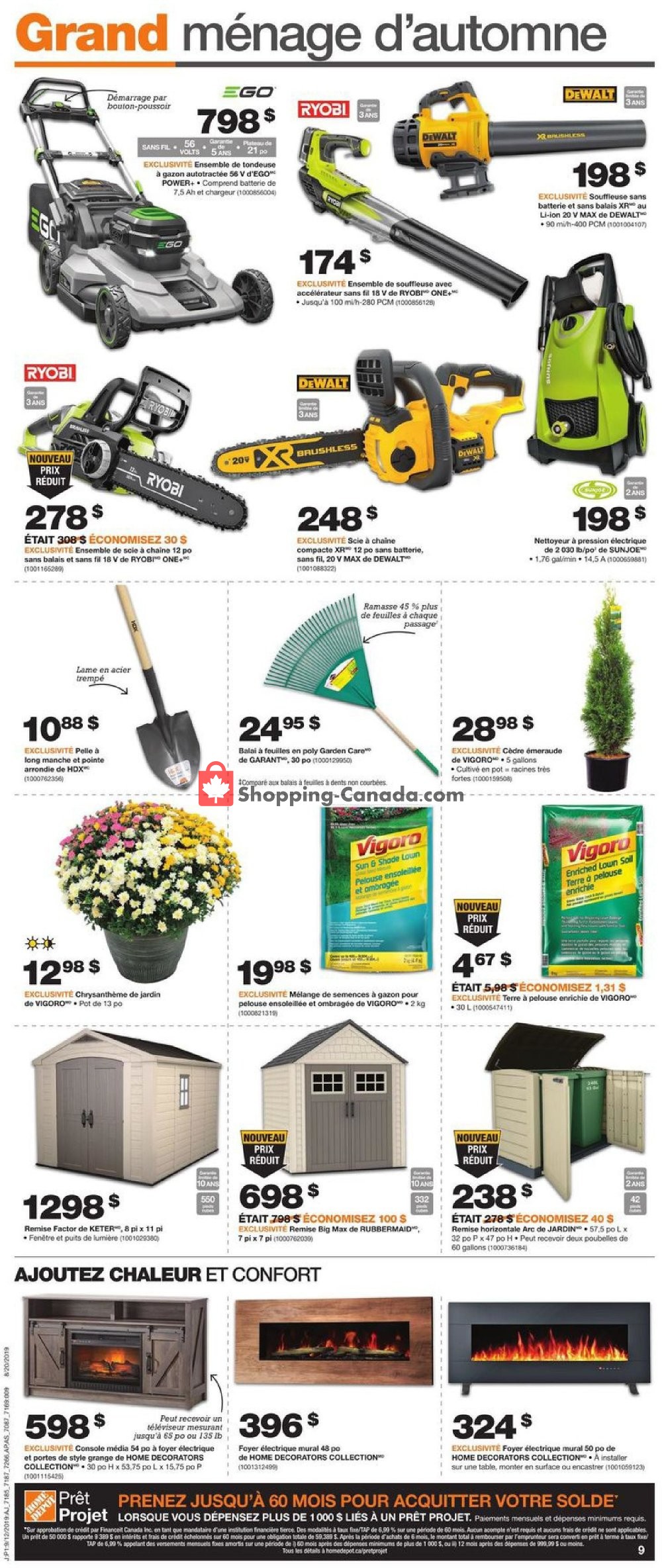 Home Depot flyer from Thursday September 12, 2019 to Wednesday September 18, 2019 - page 10