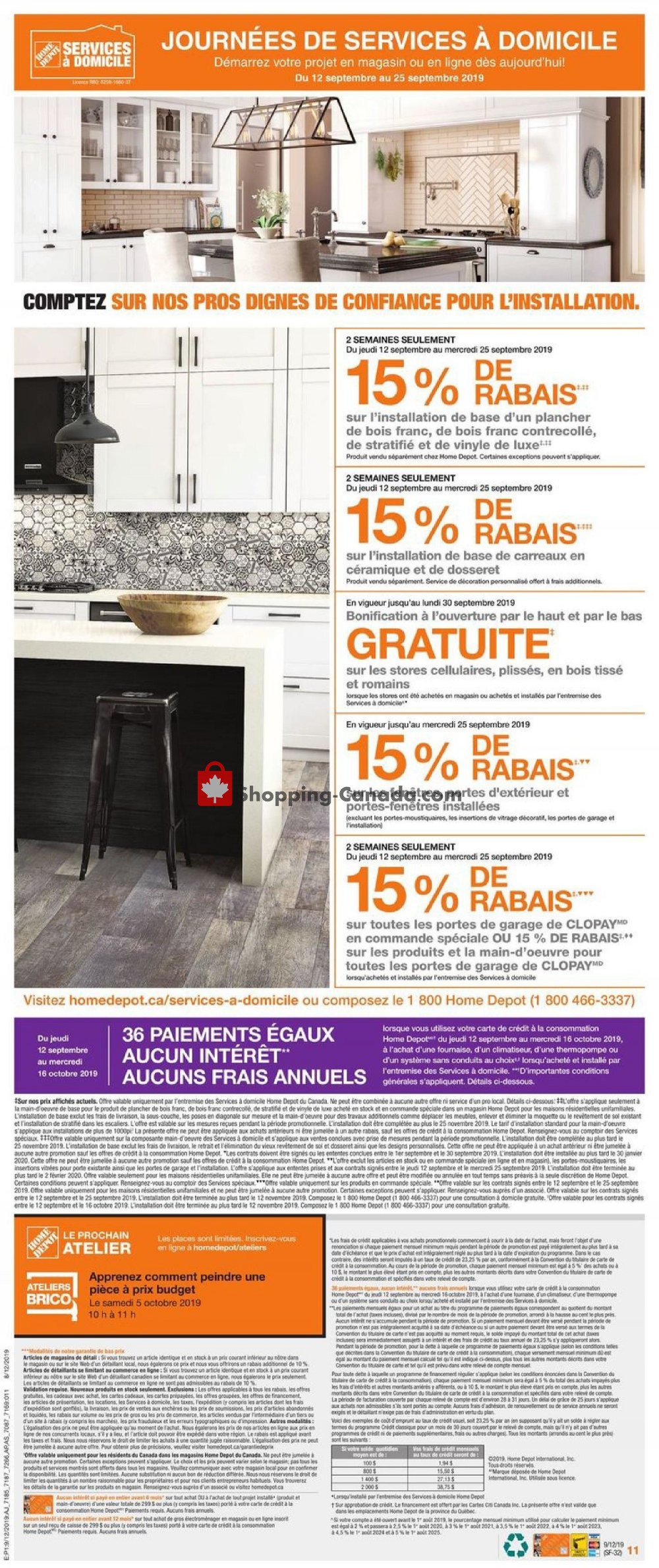 Home Depot flyer from Thursday September 12, 2019 to Wednesday September 18, 2019 - page 12