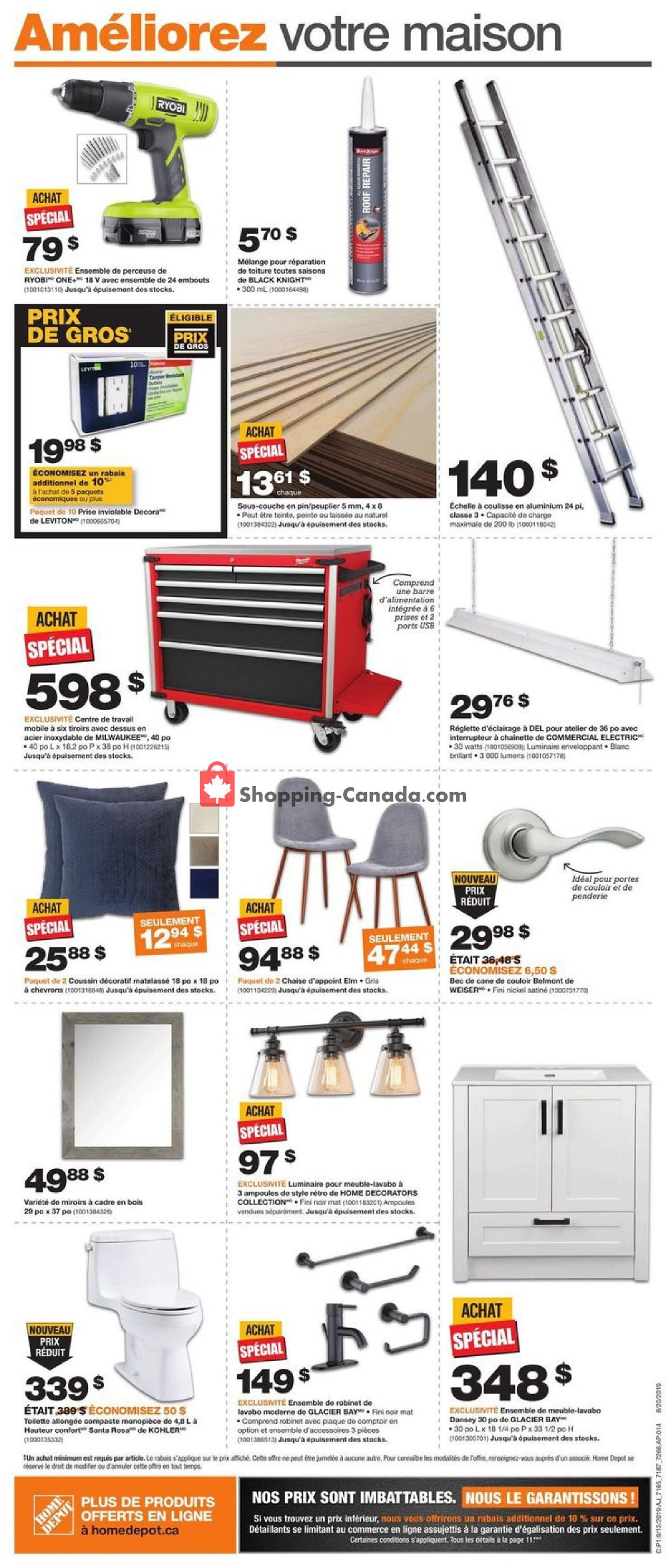 Home Depot flyer from Thursday September 12, 2019 to Wednesday September 18, 2019 - page 2