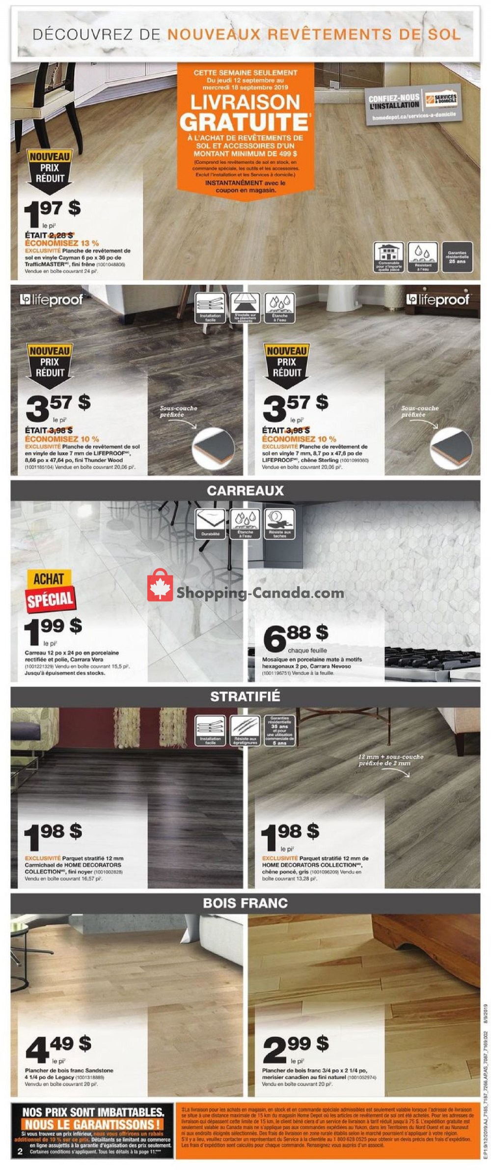 Home Depot flyer from Thursday September 12, 2019 to Wednesday September 18, 2019 - page 3