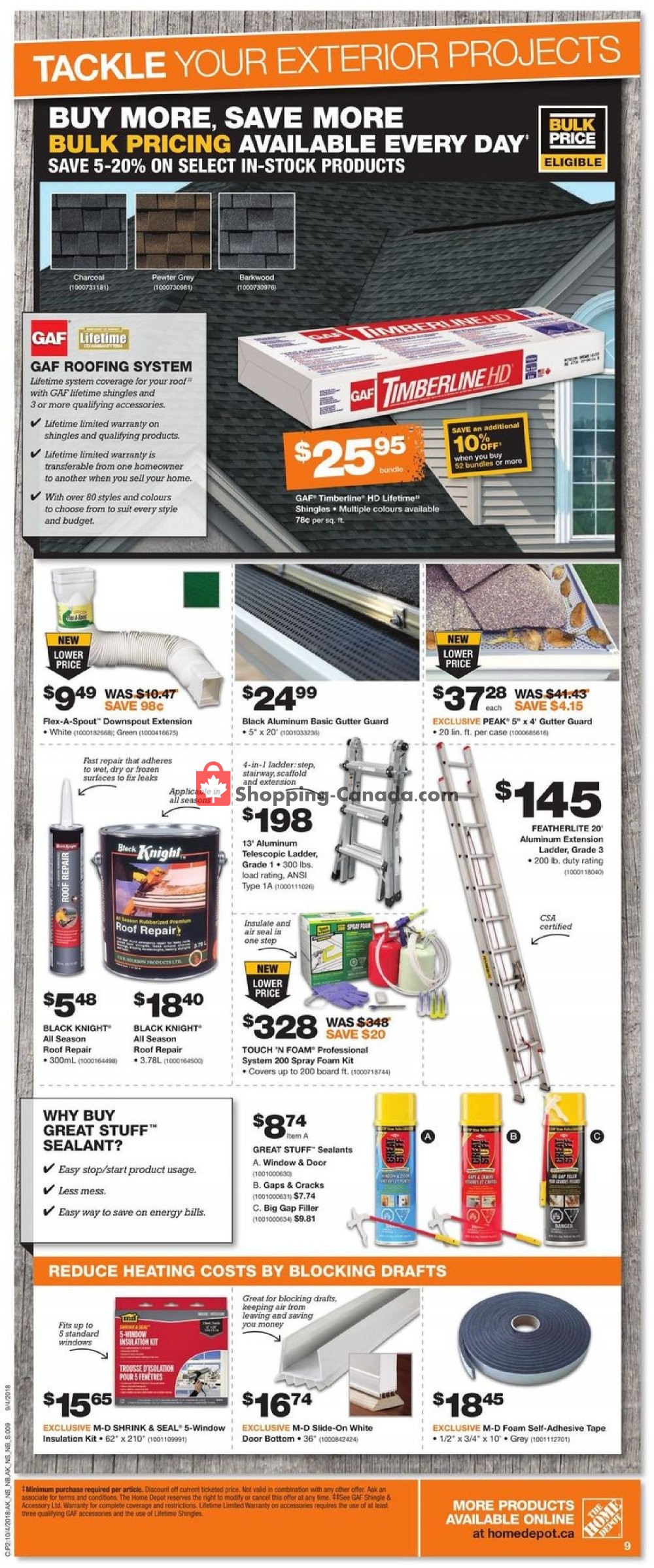Home Depot flyer from Thursday October 4, 2018 to Wednesday October 10, 2018 - page 14