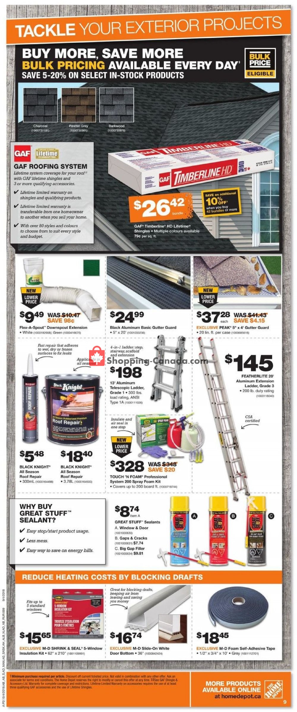 Home Depot flyer from Thursday October 4, 2018 to Wednesday October 10, 2018 - page 14