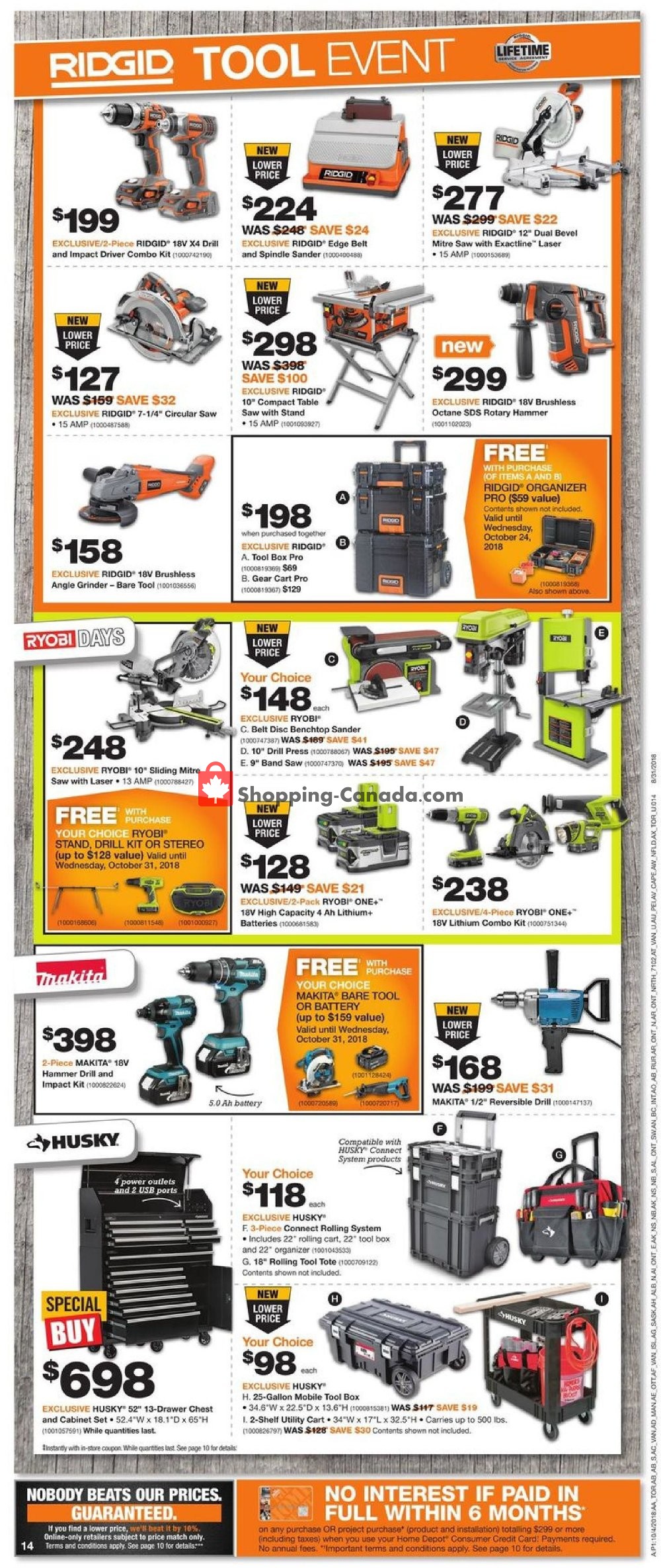 Home Depot flyer from Thursday October 4, 2018 to Wednesday October 10, 2018 - page 19