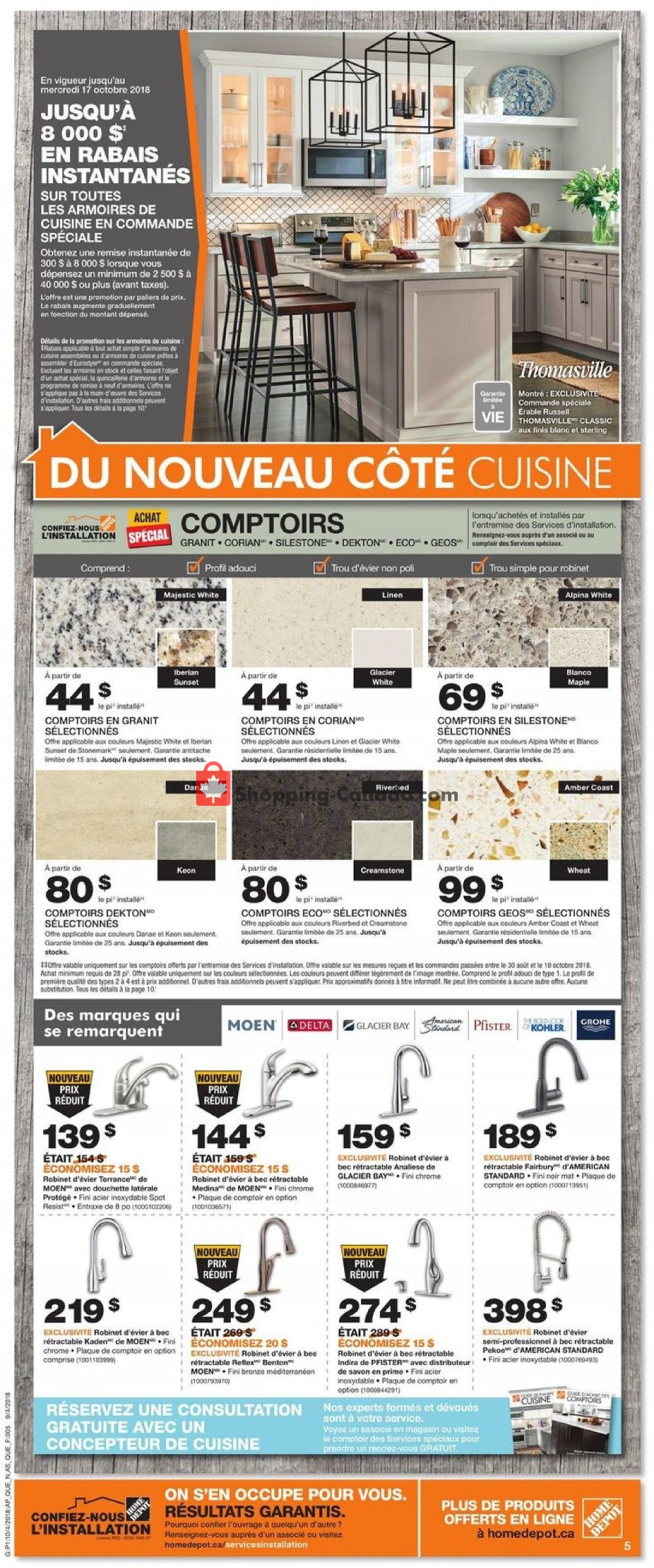 Home Depot flyer from Thursday October 4, 2018 to Wednesday October 10, 2018 - page 5