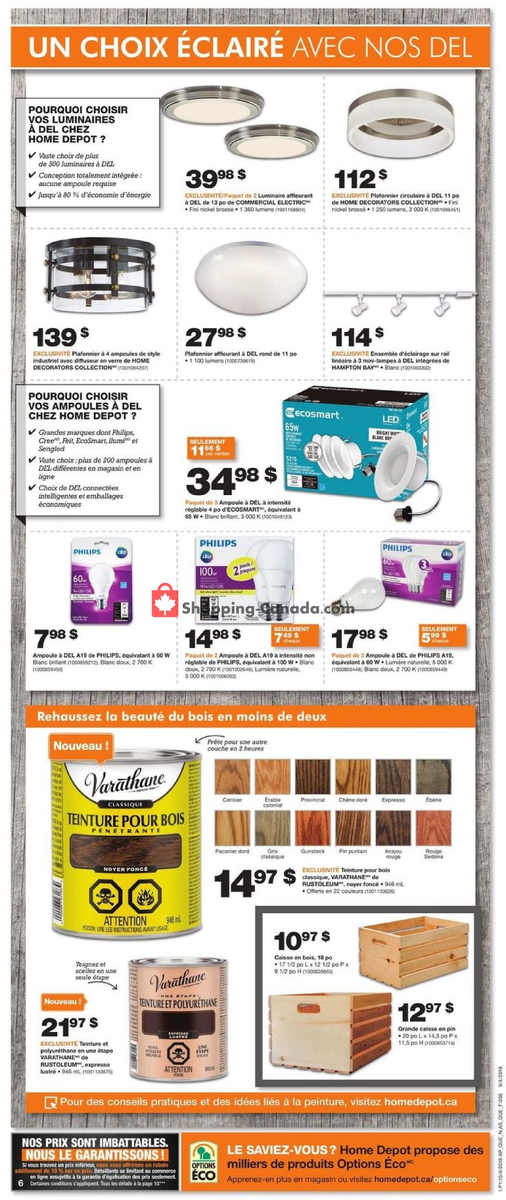 Home Depot flyer from Thursday October 4, 2018 to Wednesday October 10, 2018 - page 6