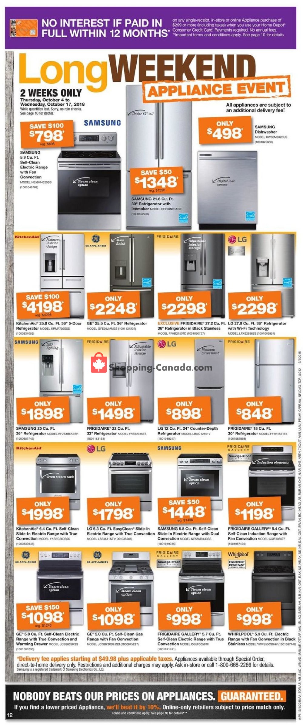 Home Depot flyer from Thursday October 4, 2018 to Wednesday October 10, 2018 - page 17